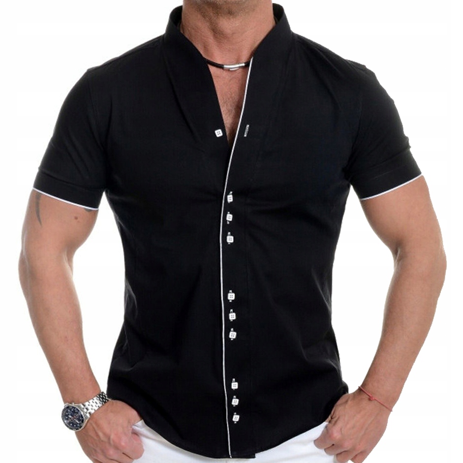 Pánská košile Casual Každodenní stojáček Regular Svatba Svatební Hostina