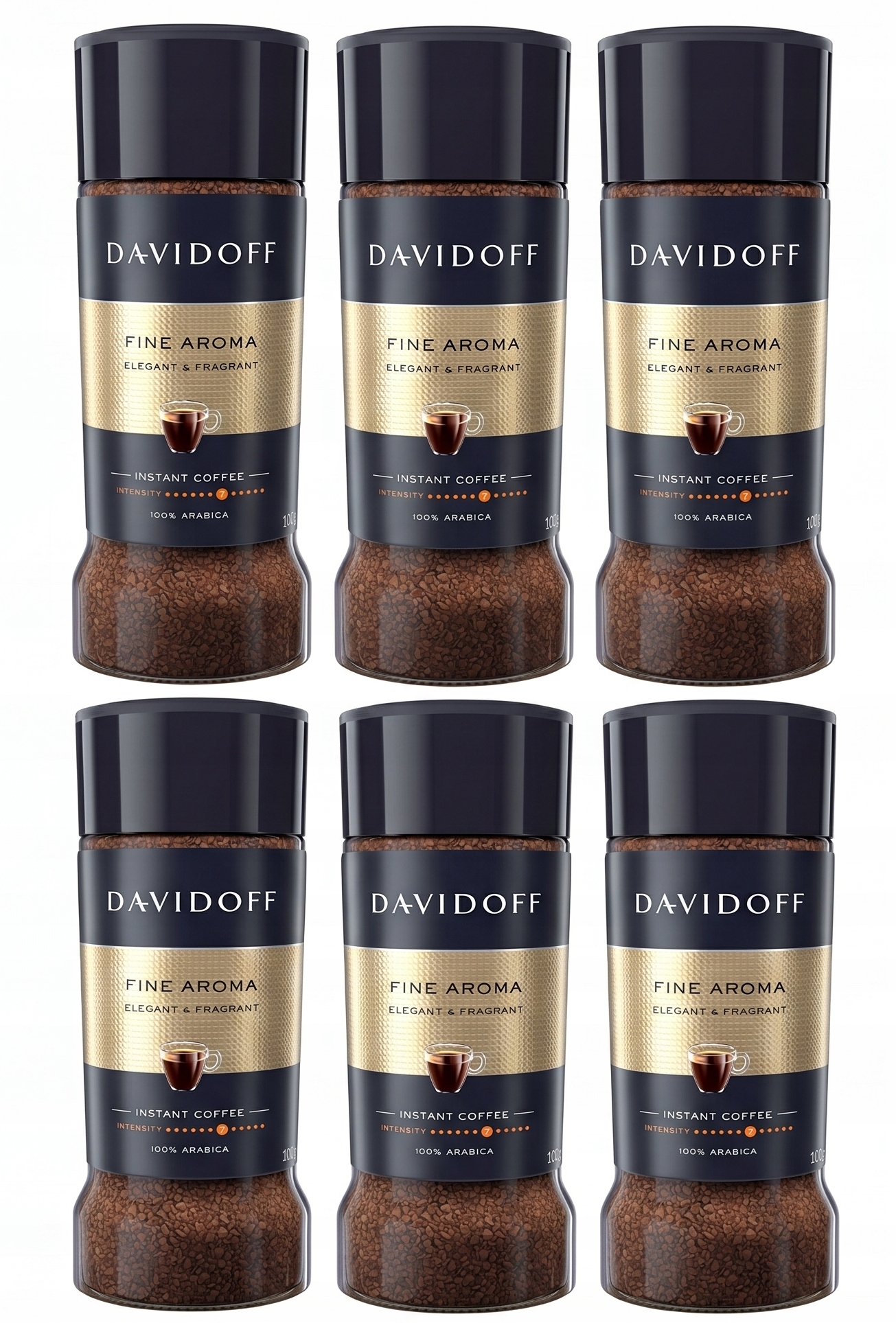 Kawa rozpuszczalna czarna Davidoff Fine Aroma 6x100g