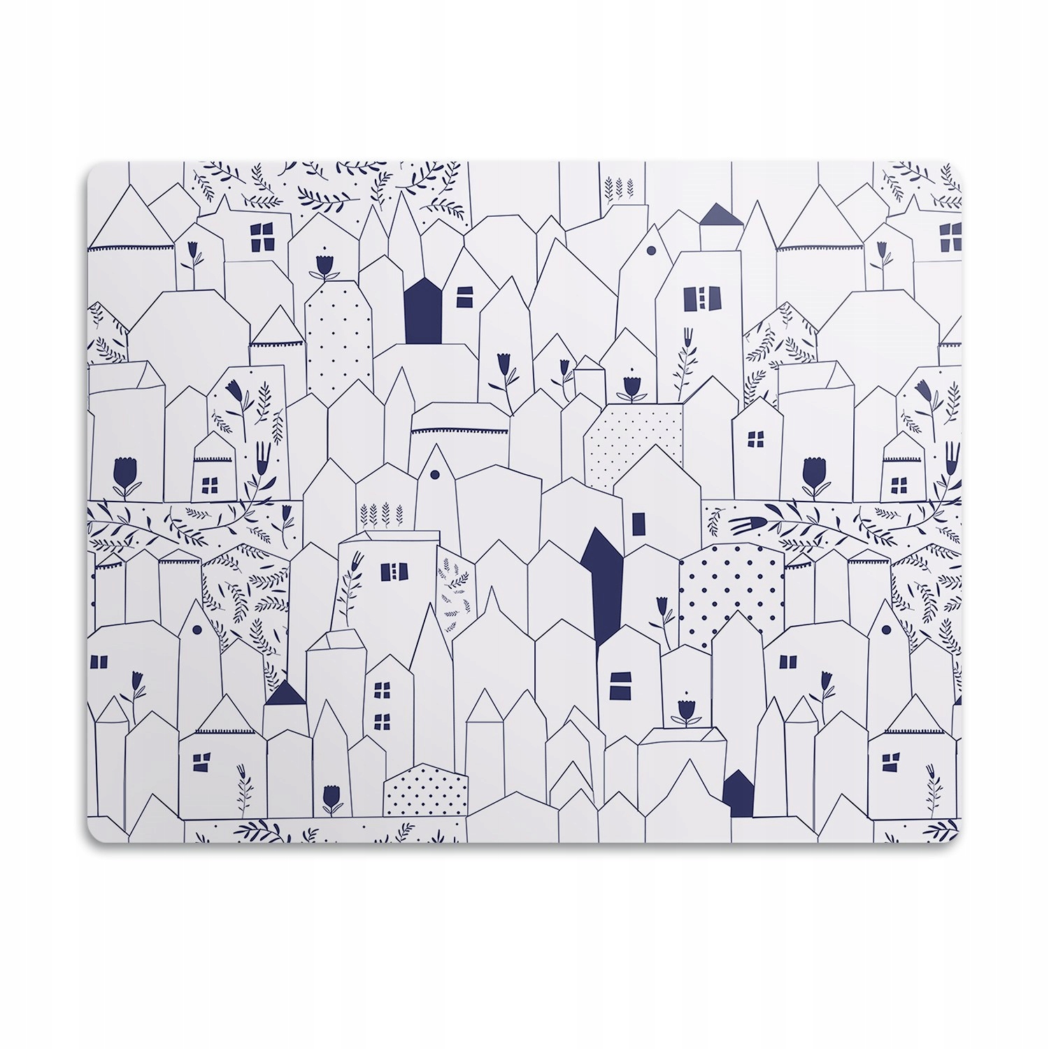 Levně Ochranná podložka pod misku Načrtnuté město 90x60
