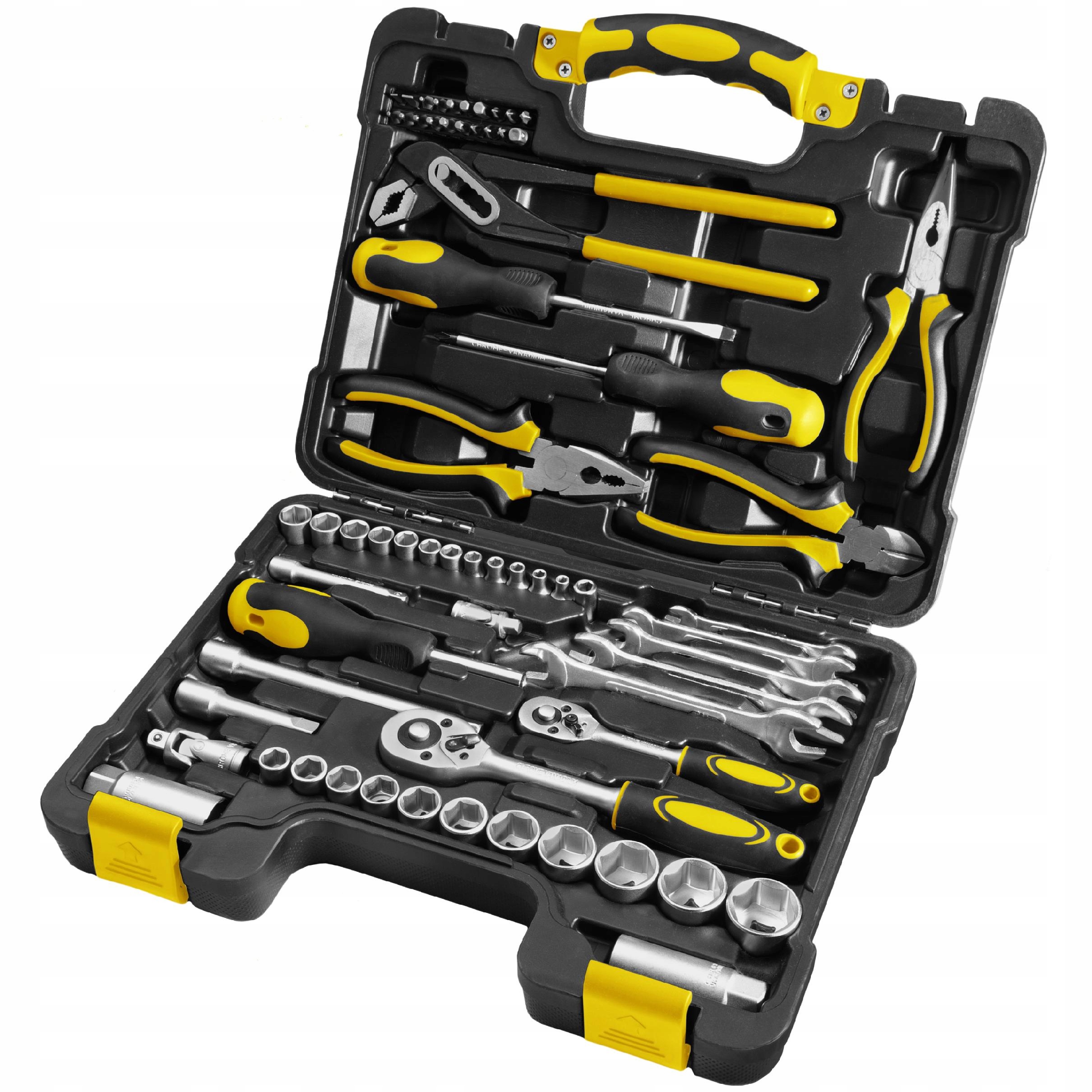 Zestaw Narzędzi Fieldmann Fdg 5003-65R 65 Elementów Grzechotki Nasadki Bity