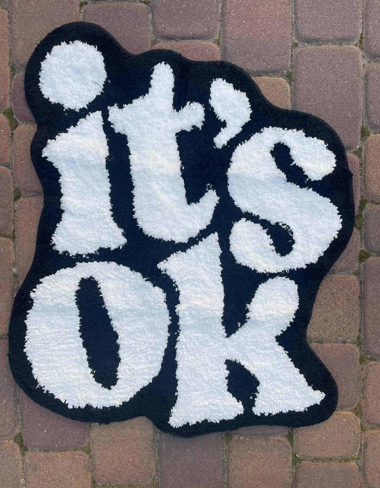 DYWANIK napis "IT'S OK" puszysty EAN (GTIN) 5907068290655