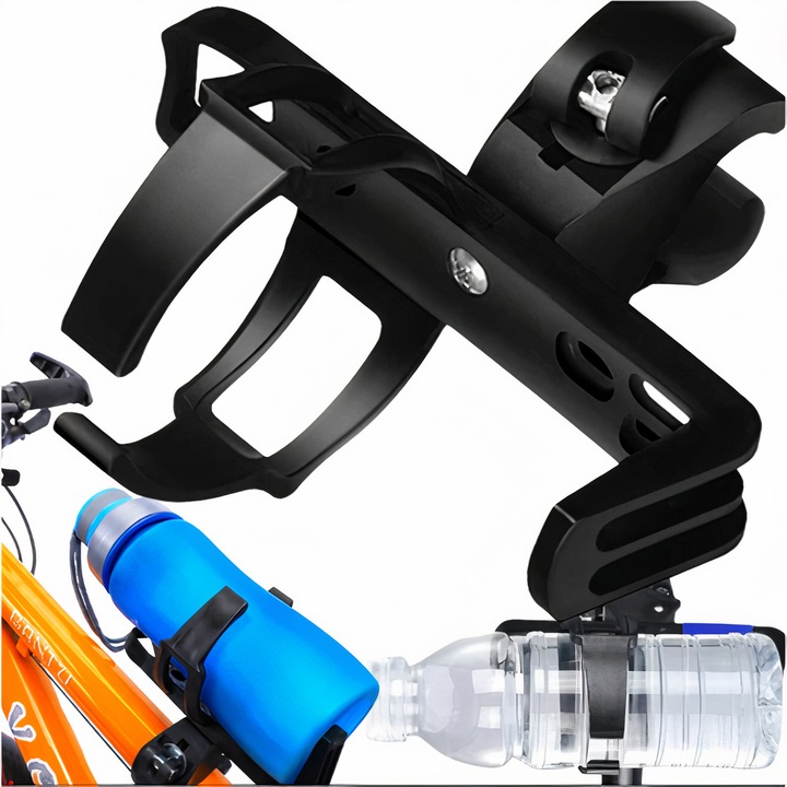 UCHWYT NA BIDON BUTELKĘ ROWEROWY KOSZYK NA KIEROWNICĘ RAMĘ UNIWERSALNY