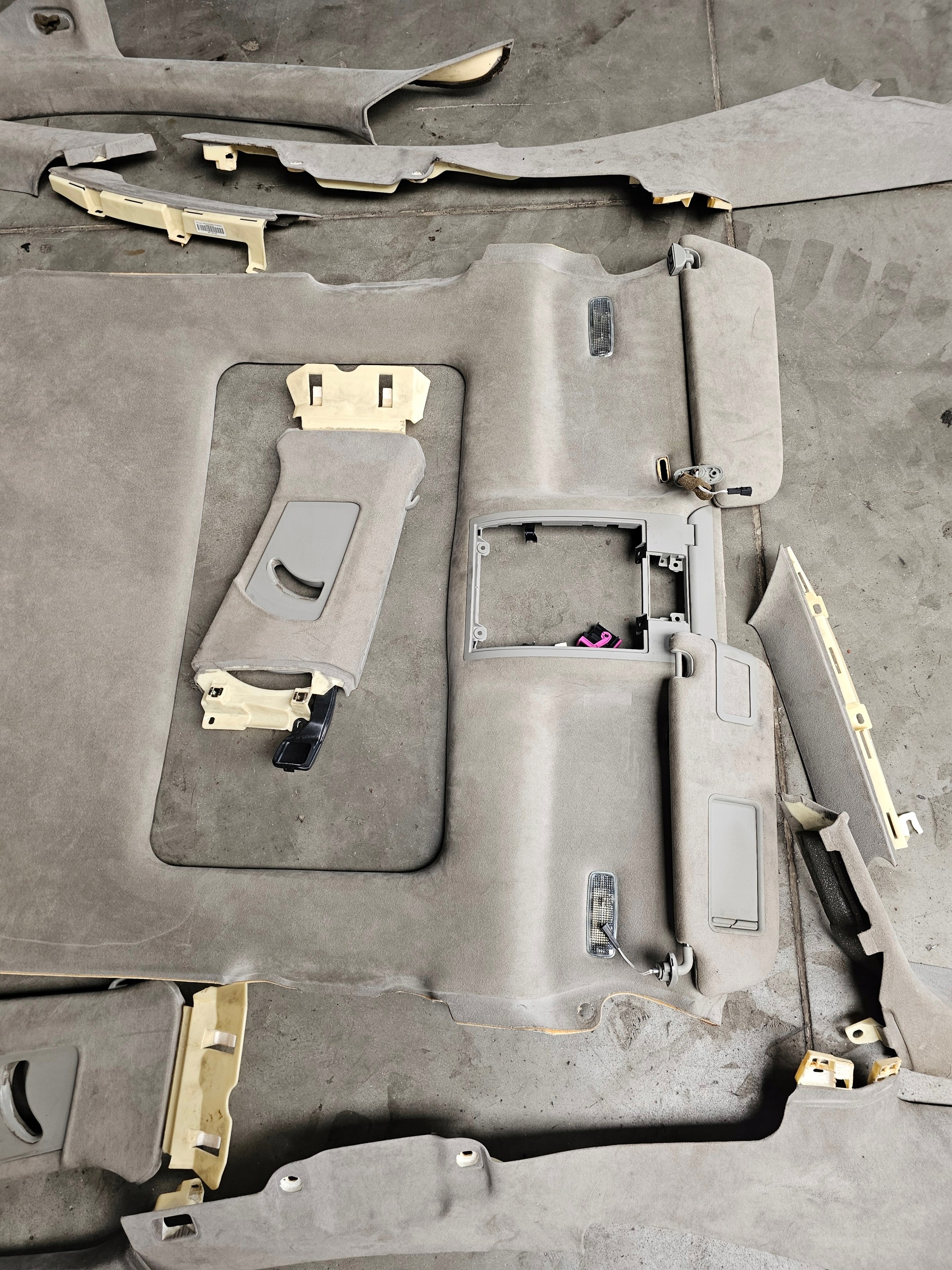roof upholstery AUDI A8 D3 KOMPLET pillars covers