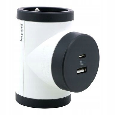 

Legrand Rozgałęziacz obrotowy 2xP+Z +usb Ac-b/c