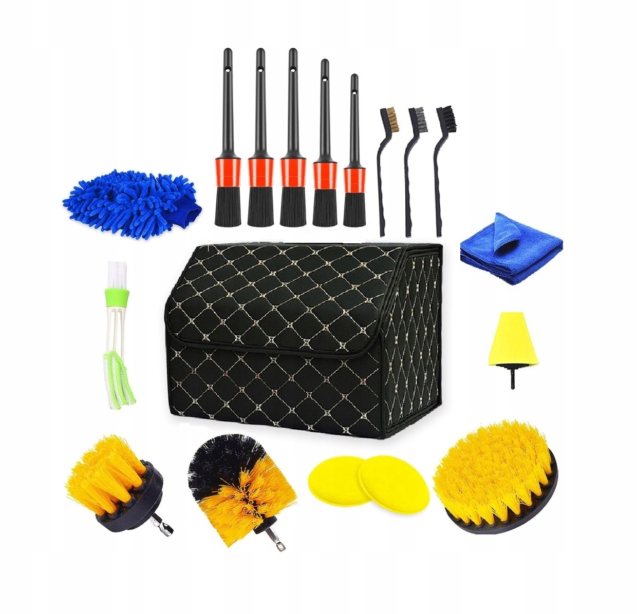 DETAILING ZESTAW PĘDZLI i AKCESORII + ORGANIZER
