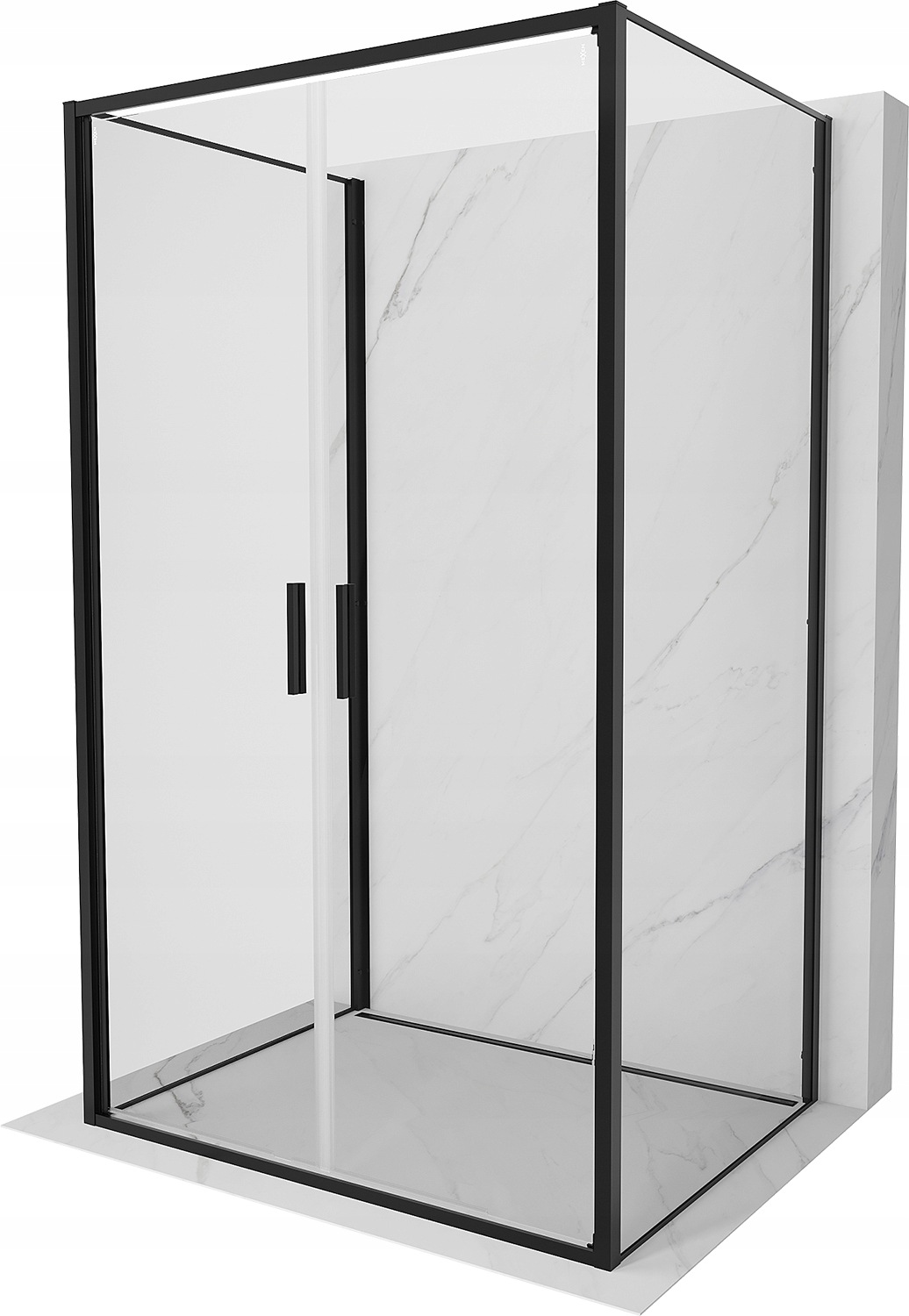 Mexen Exo-3S kabina prysznicowa 3-ścienna uchylna 110 x 120 cm, transparent