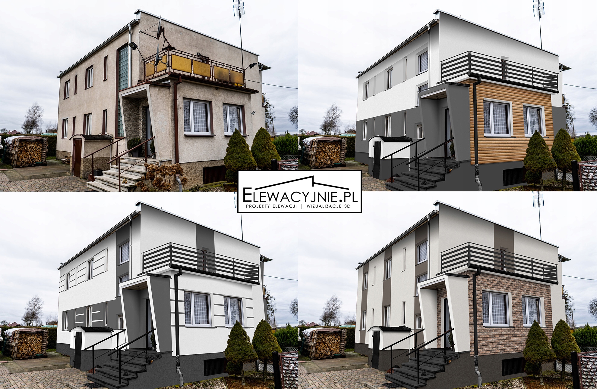 Projekt elewacji, wizualizacje 3D Elewacyjnie.pl