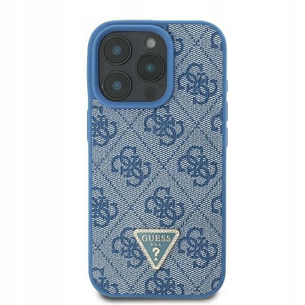 Pouzdro Guess pro iPhone GUHCP16SP4TDSCPB 16 6.1" modré/blue hardcase Leath