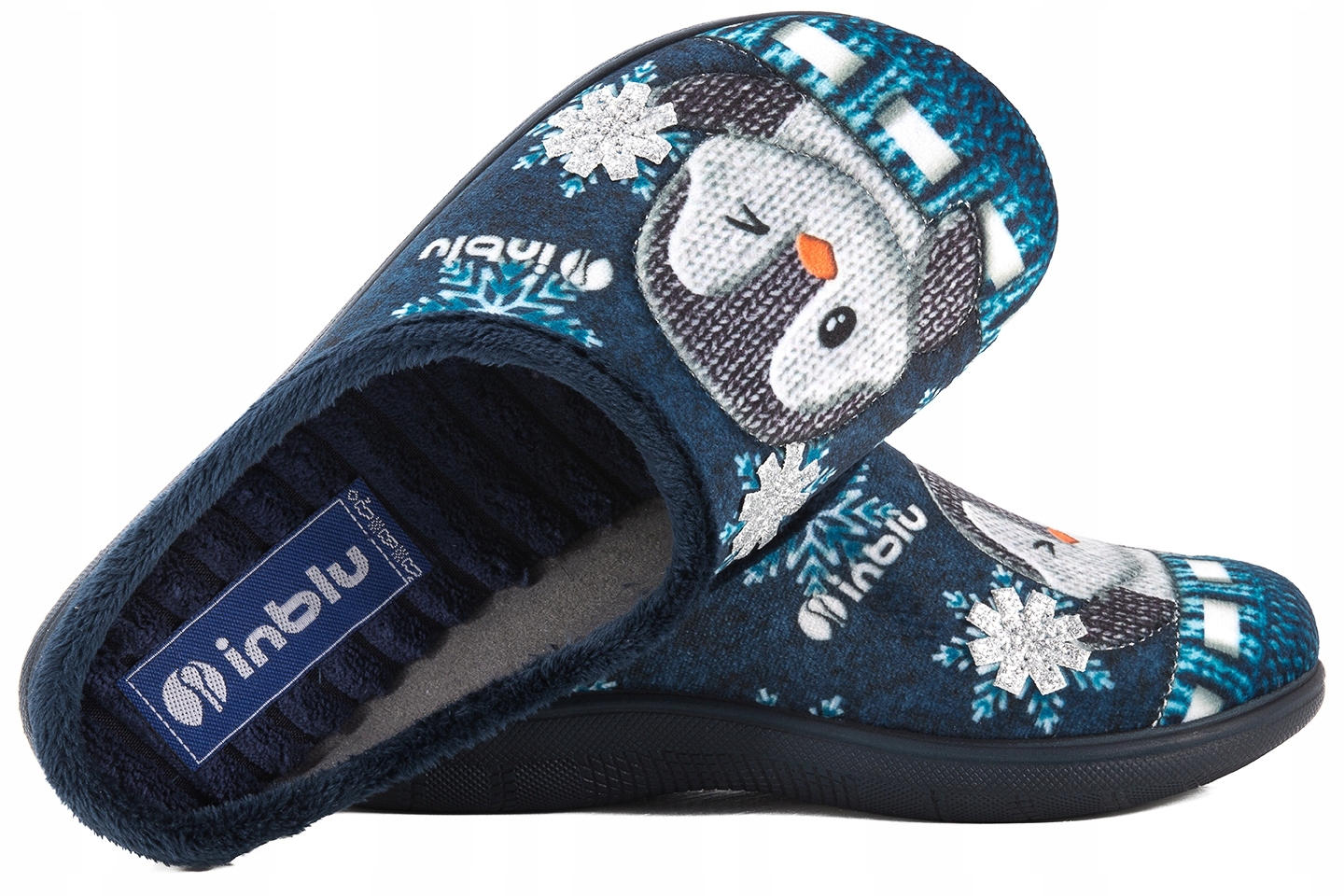 

Inblu EC-81 Domowe Damskie Kapcie Klapki Papcie Pu