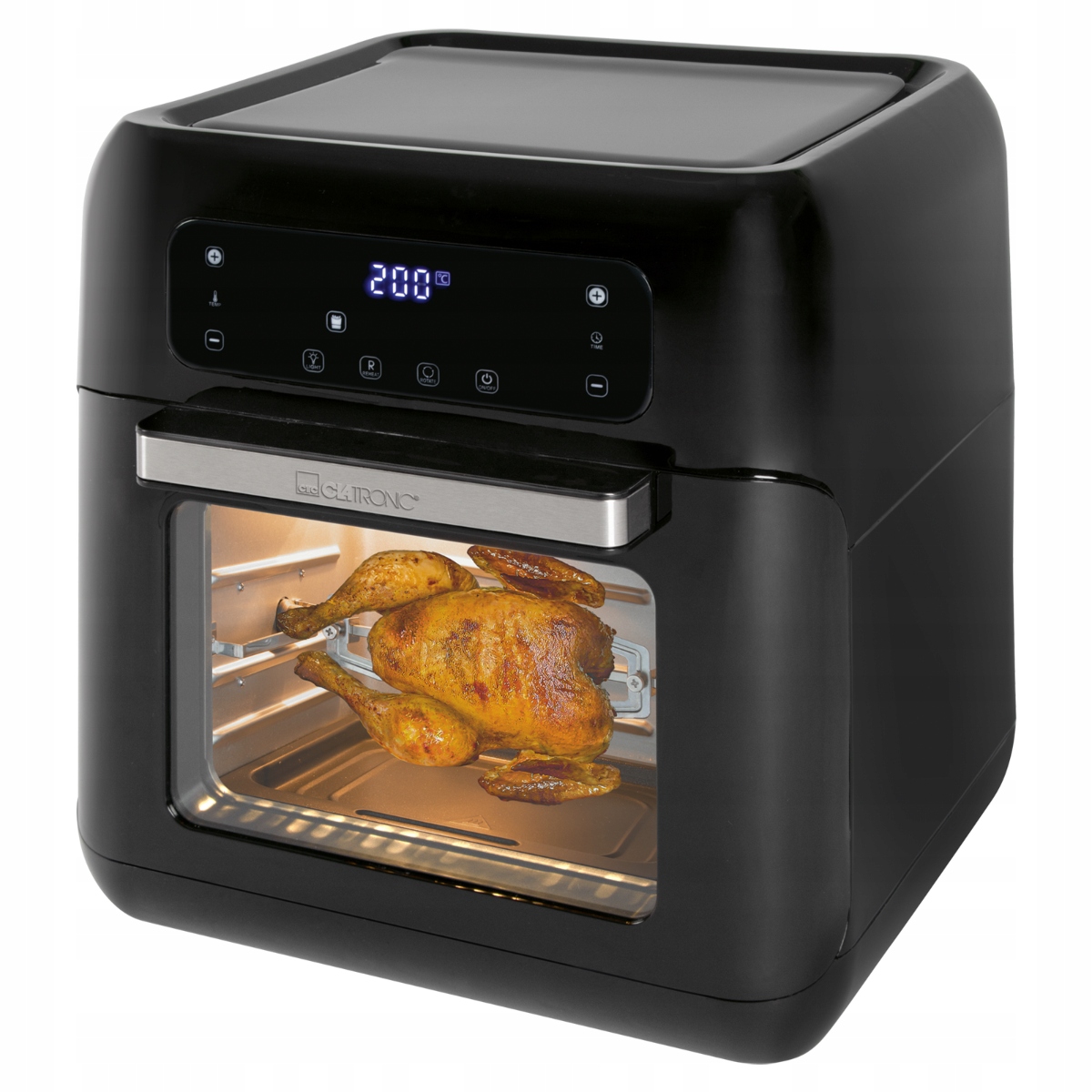 Mini trouba horkovzdušná fritéza bez tuku Clatronic Fr 3747 11 l černá