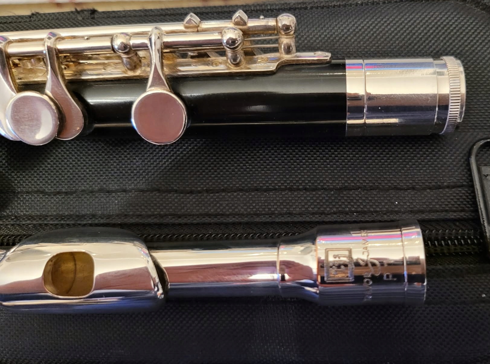 flet piccolo TREVOR JAMES P1 made in England, stan bardzo dobry