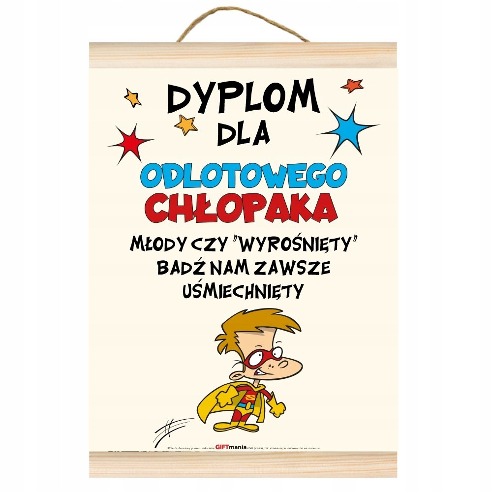 

Piękny na Dzień Chłopaka Dyplom A4