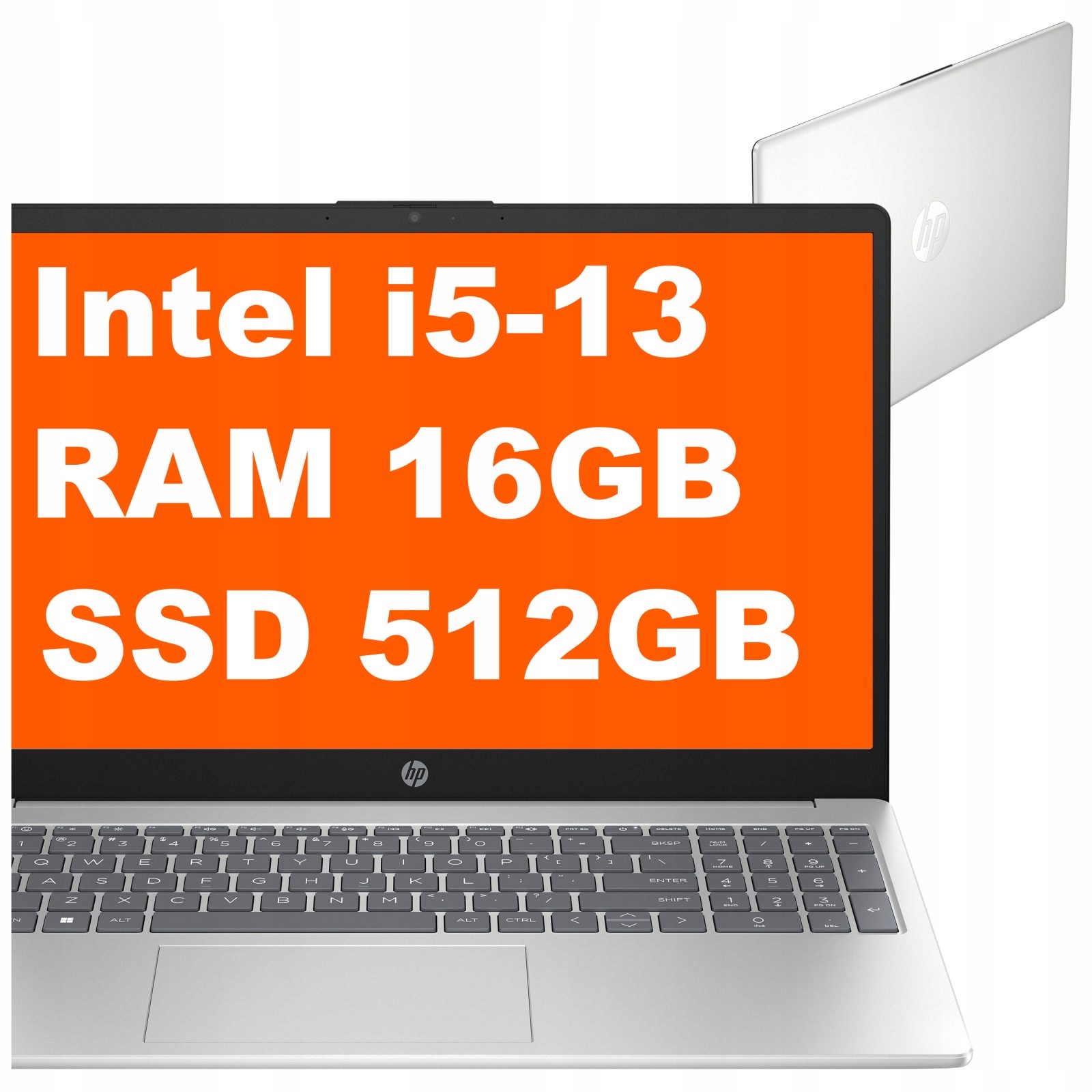 Notebook pro kancelářskou práci Hp 15 Intel i5-13 Ram 16GB Ssd 512GB Fhd Win 11