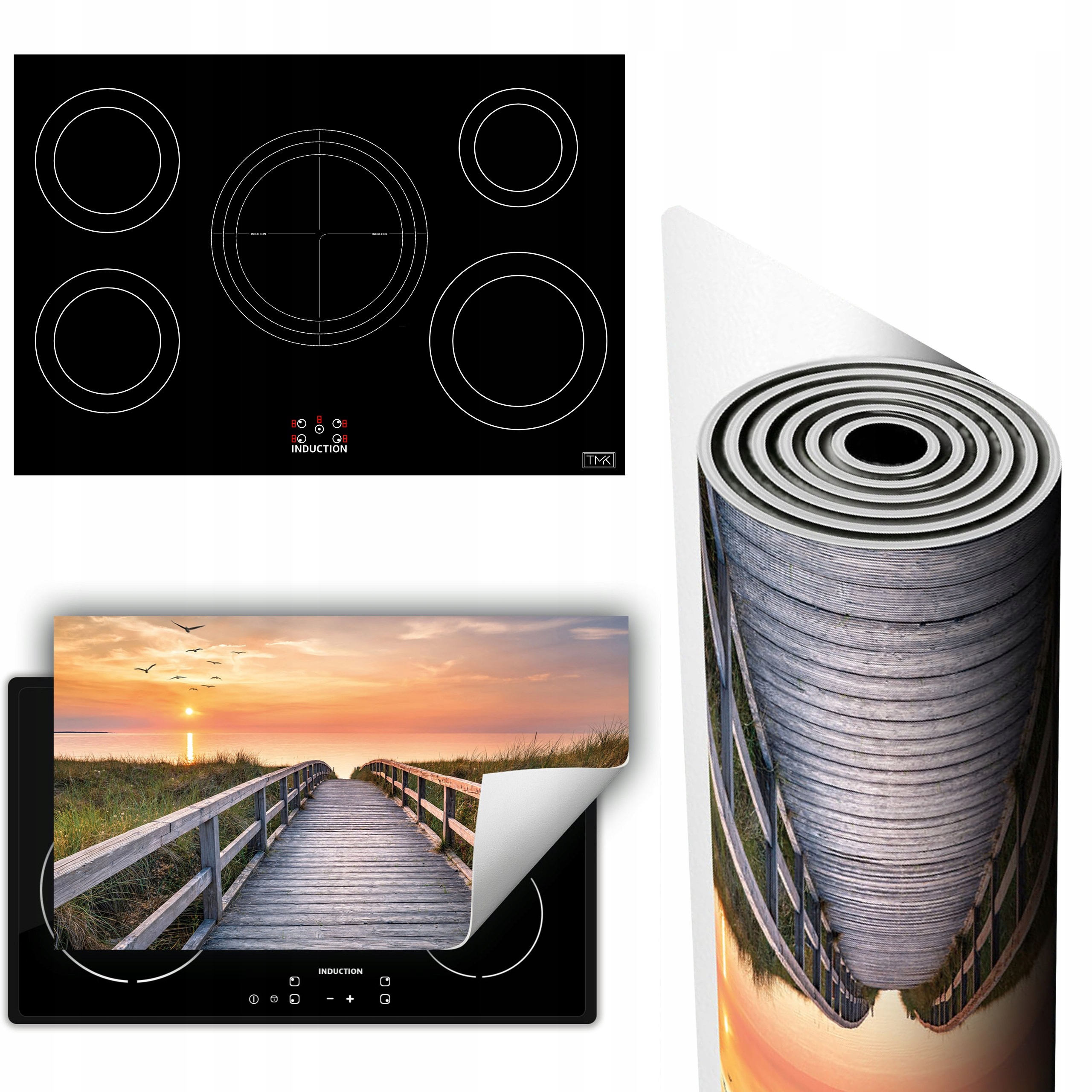 Vinylová Podložka Ochrana Kuchyňské Desky 90x52 krajina