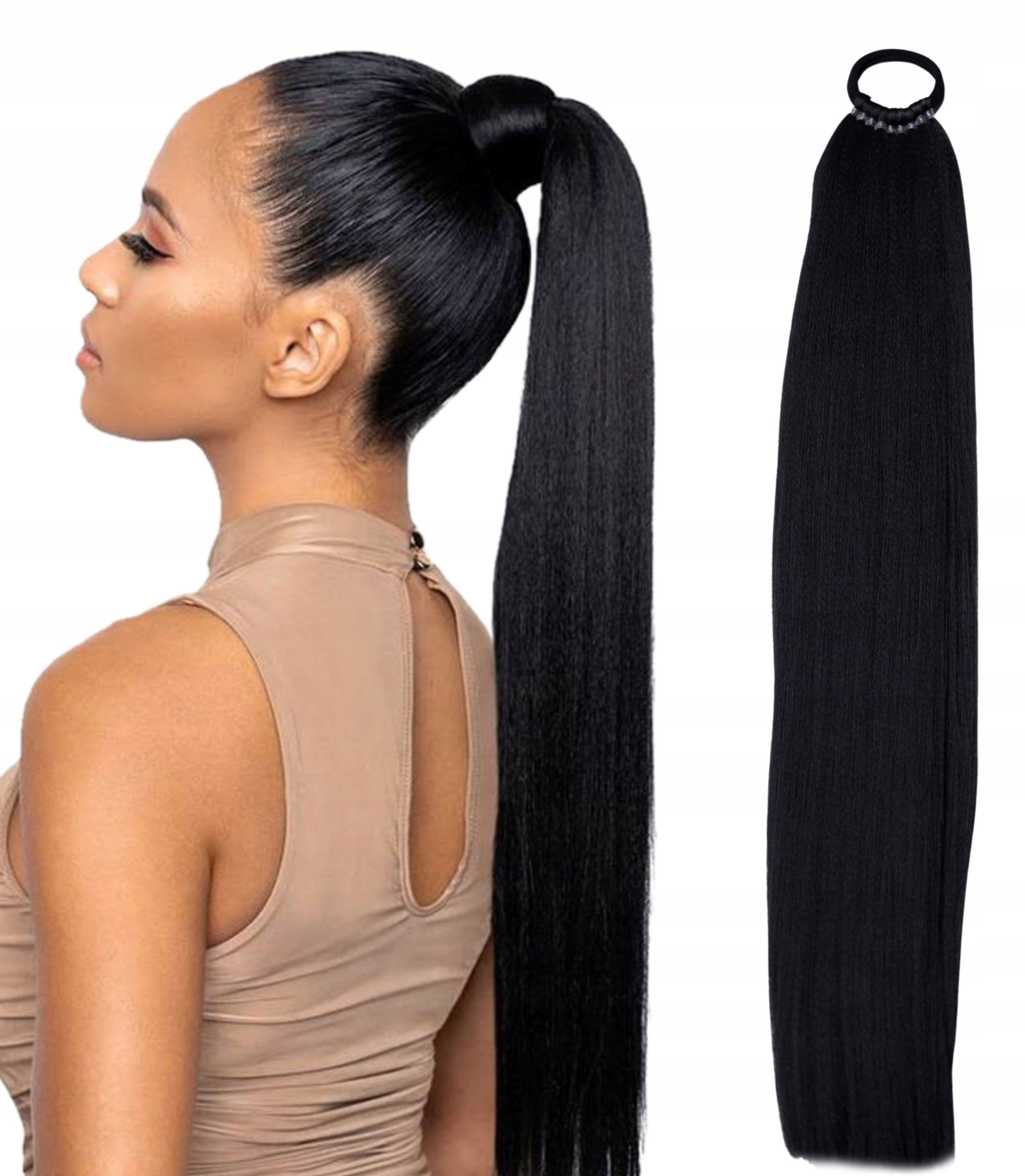 Doczepiany Kucyk Kuc AFROGUMKA 60CM 100G KITKA
