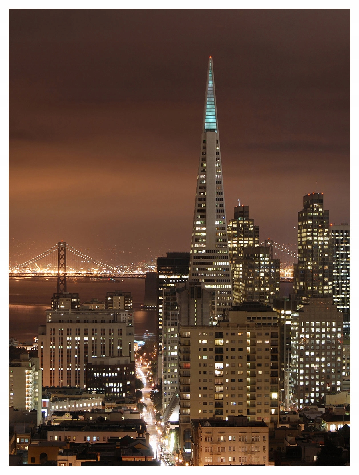 Vliesová fototapeta San Francisco most Město krajina pohled 206x275 lepidlo