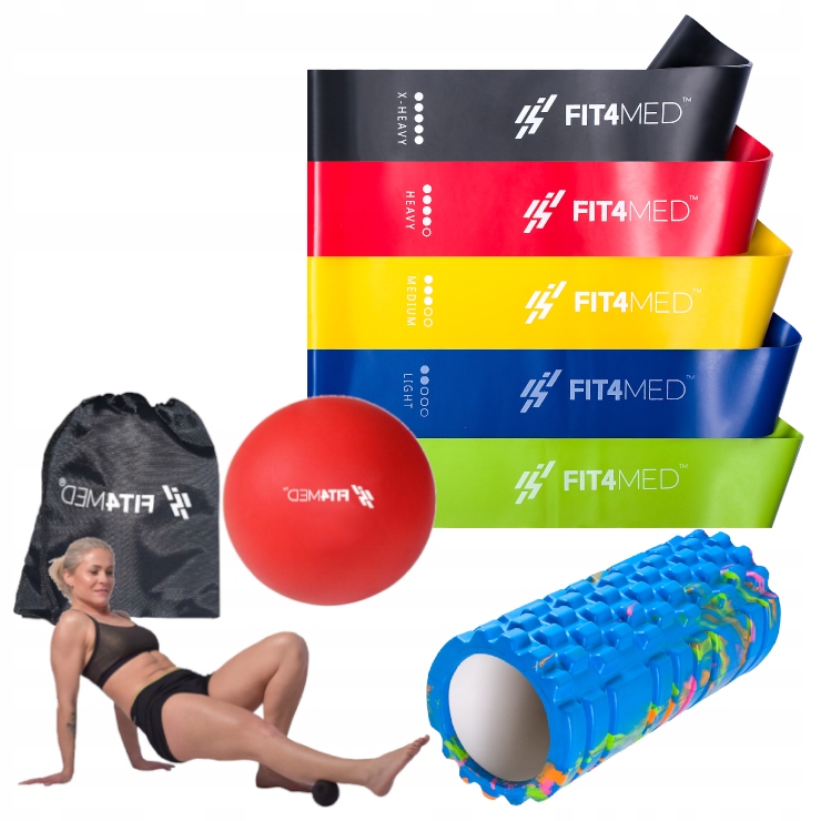 

Zestaw 5 Gum Oporowych Roller Piłeczka Do Masażu