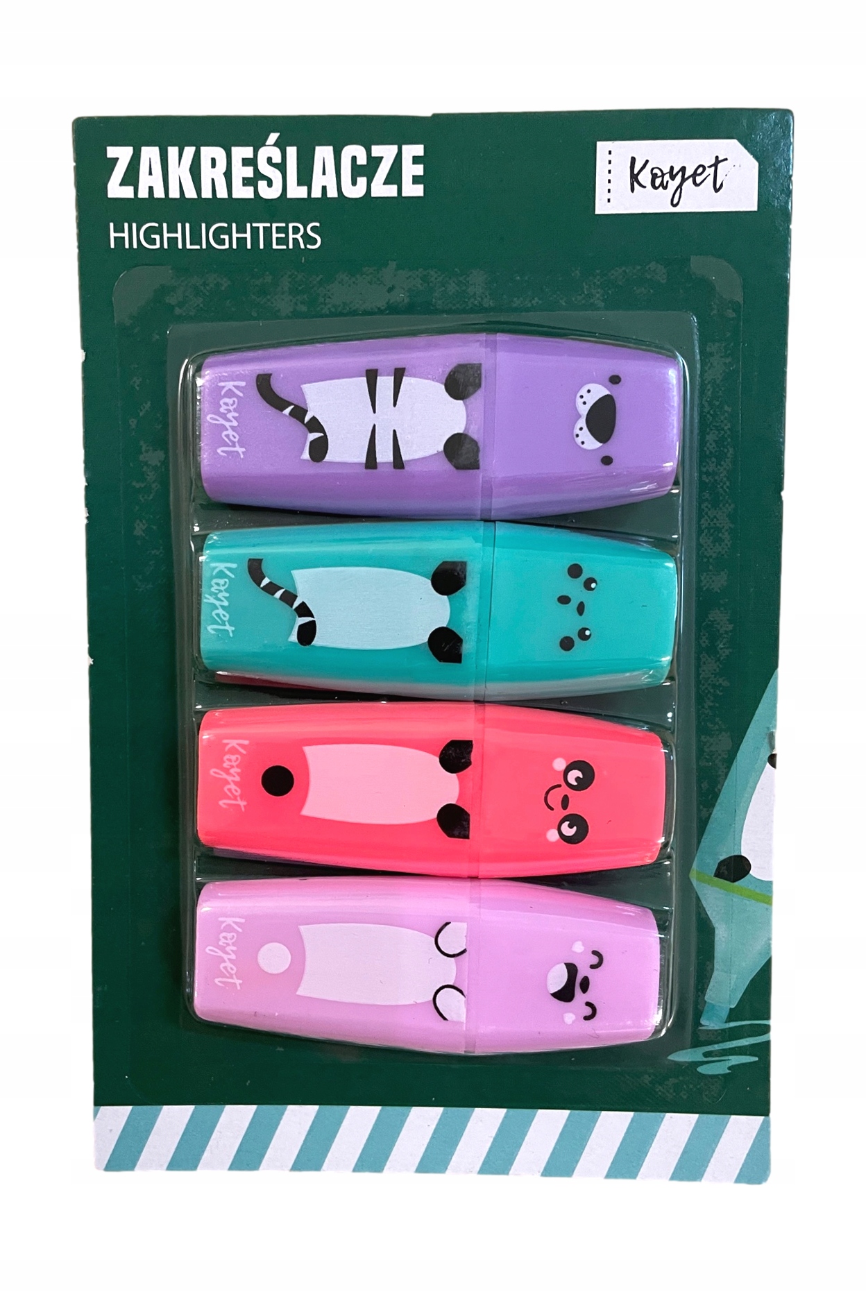 ZAKREŚLACZE ZAKREŚLACZ flamaster pisak 4 SZT