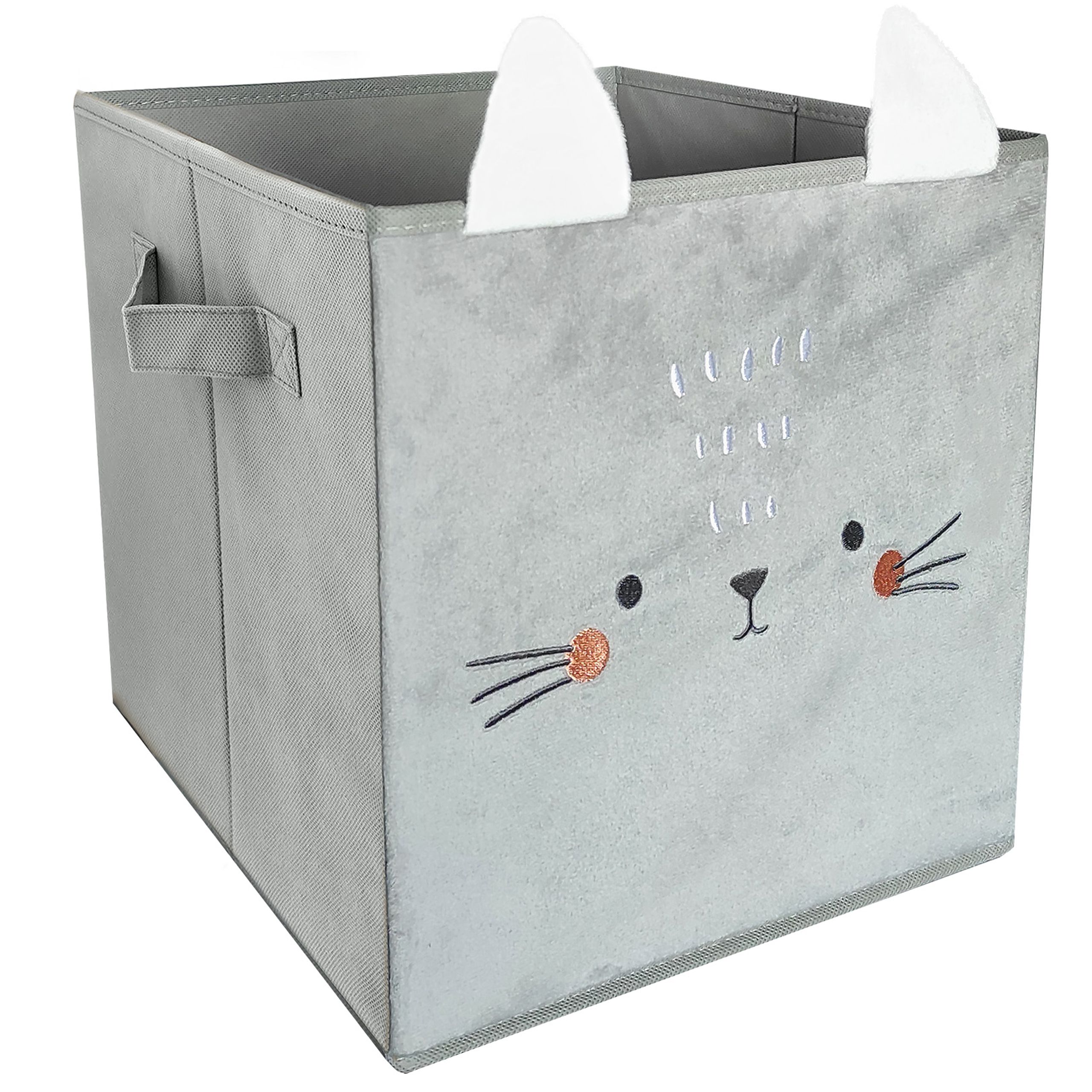 КОРЗИНА текстильная емкость ЯЩИК ДЛЯ ИГРУШЕК Котенок