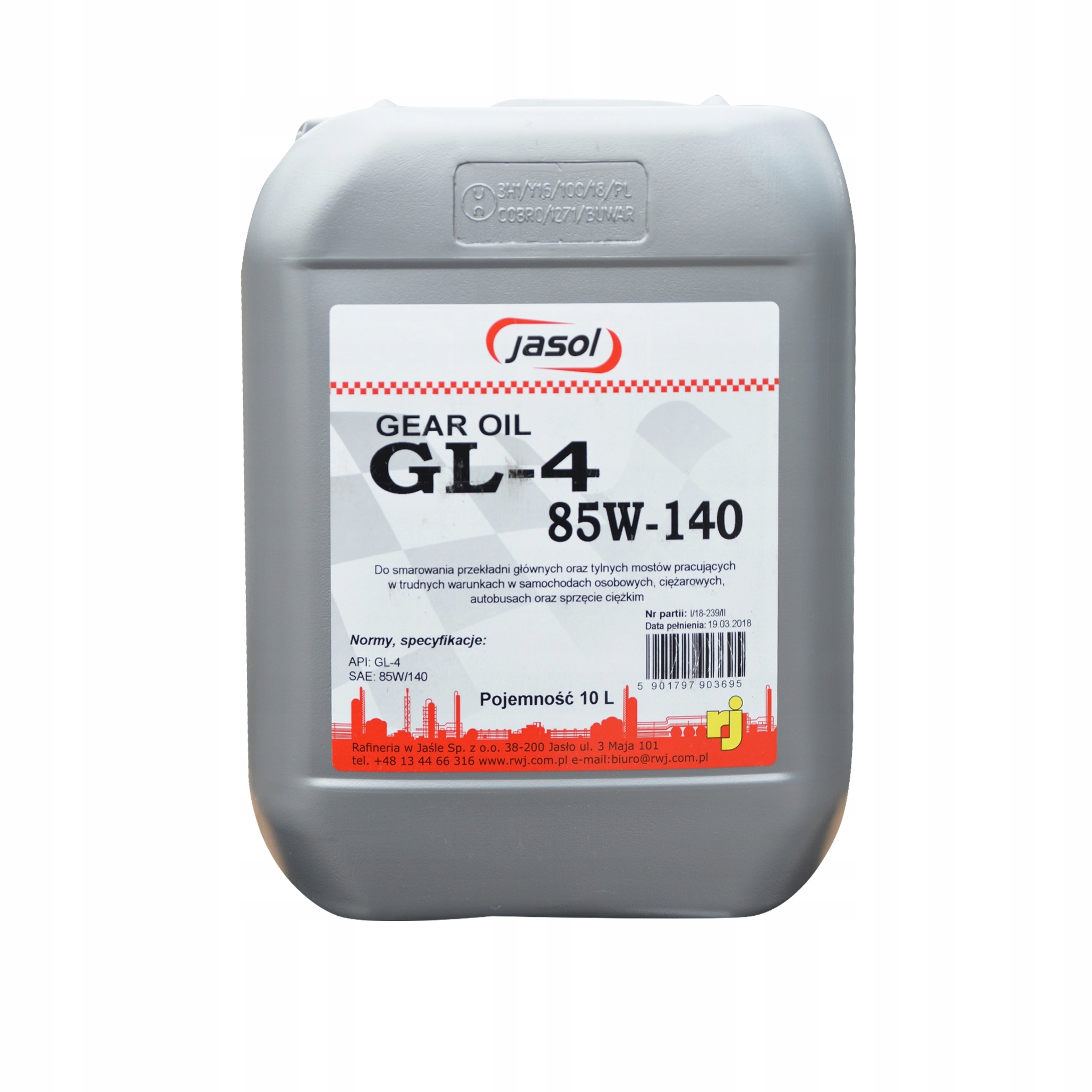 

Olej Przekładniowy Hipol GL-4 85W140 10 L