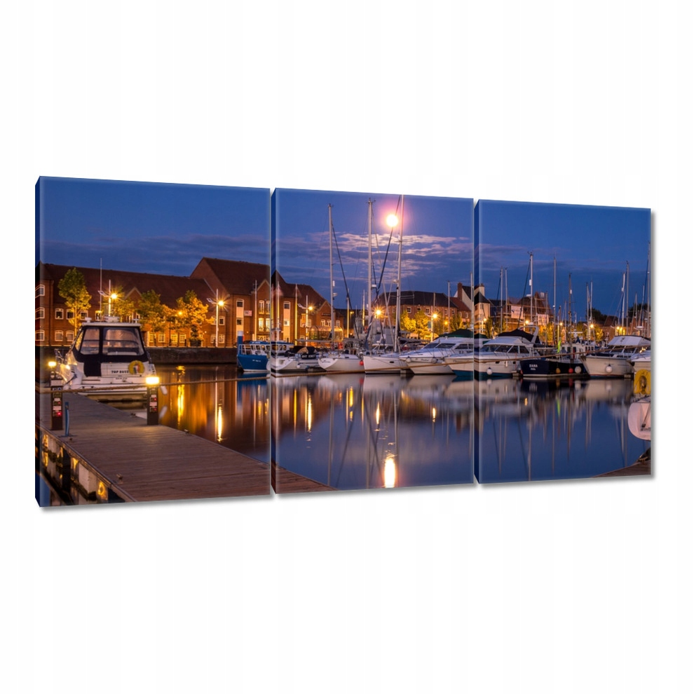 

Obrazy 120x60 Przystań nocą