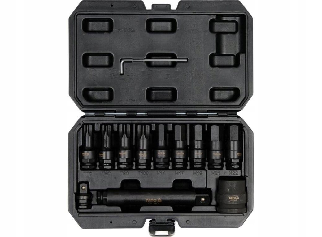 Sada Úderových Tŕňových Kľúčov Hex/torx 3/4 Yato