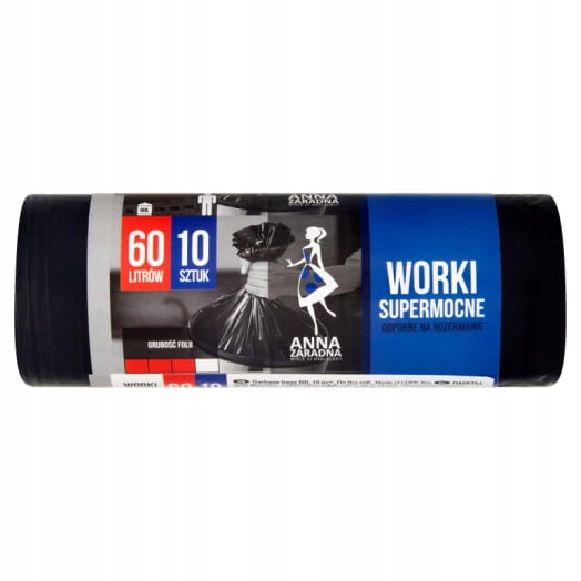 Levně 9x Anna Zaradna silné sáčky 60 l 10 ks