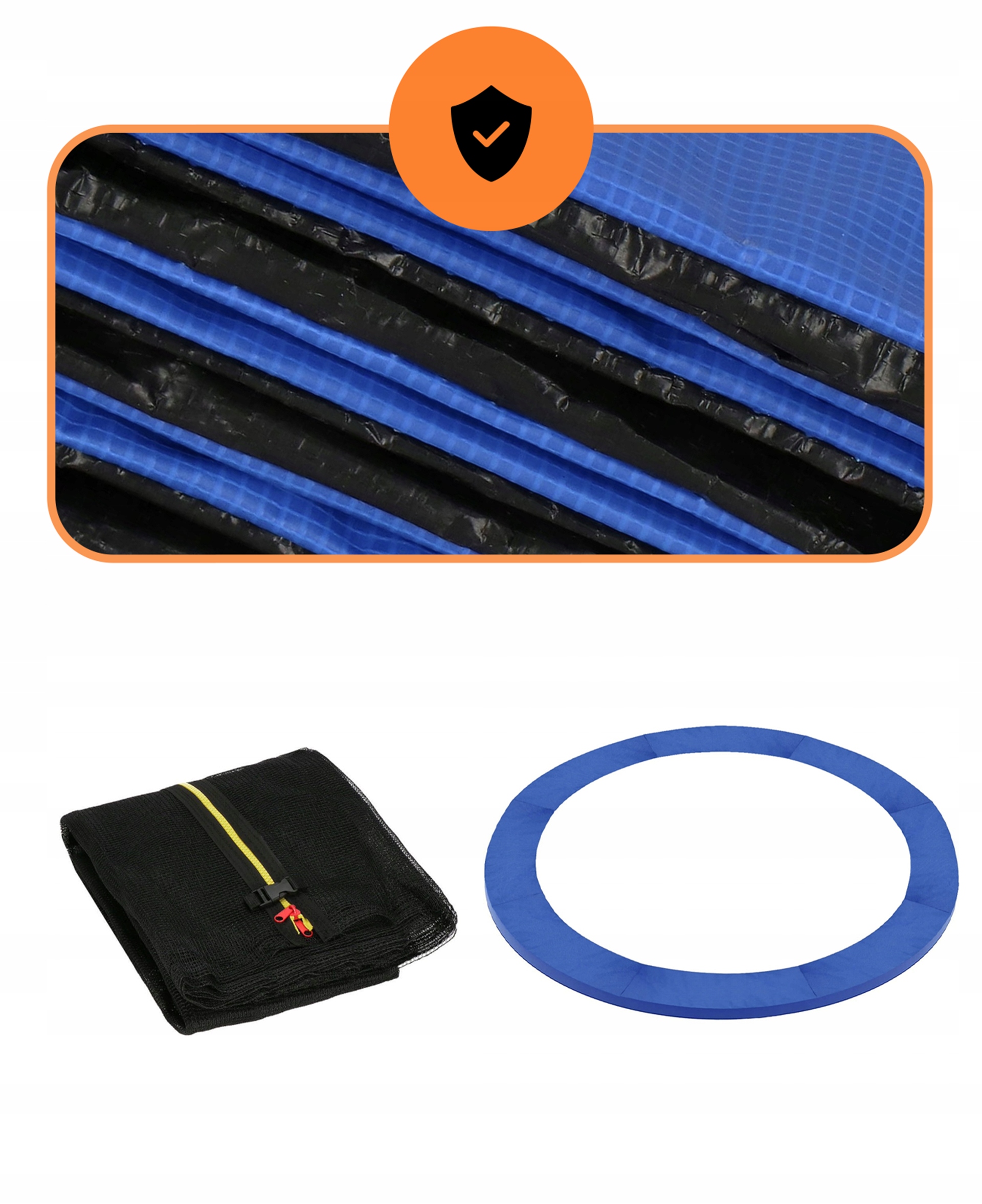 OSŁONA SPRĘŻYN + SIATKA WEWNĘTRZNA 304 - 312cm 10FT AKCESORIA DO TRAMPOLINY Wiek dziecka 3 lata +
