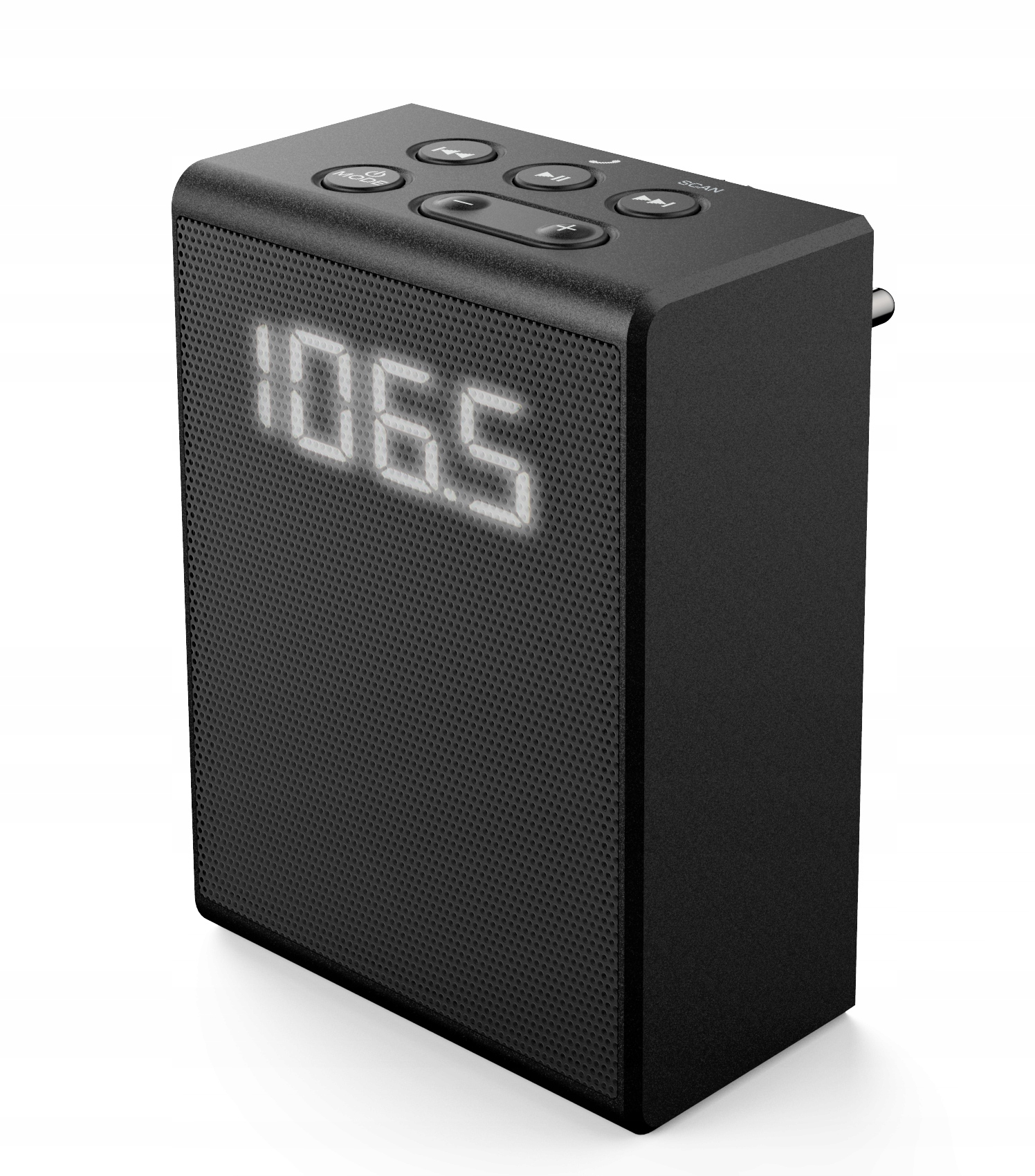 MAŁE KOMPAKTOWE RADIO FM DO GNIAZDKA BLUETOOTH WYŚWIETLACZ LED KUCHENNE Model RADA