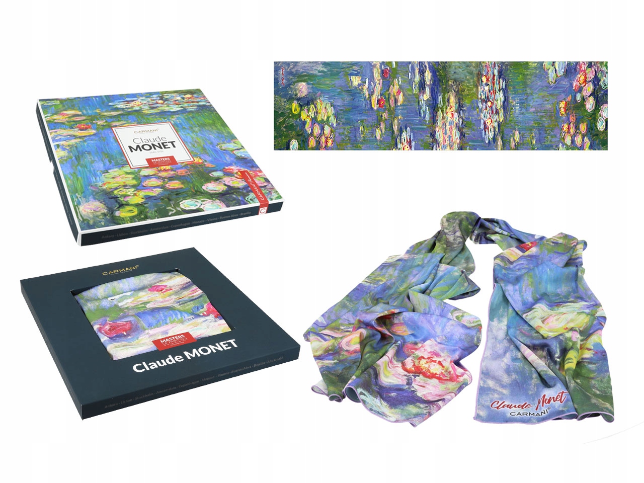Dámský Šátek Claude Monet Lilie Vodní Šátek Dárkový Šátek