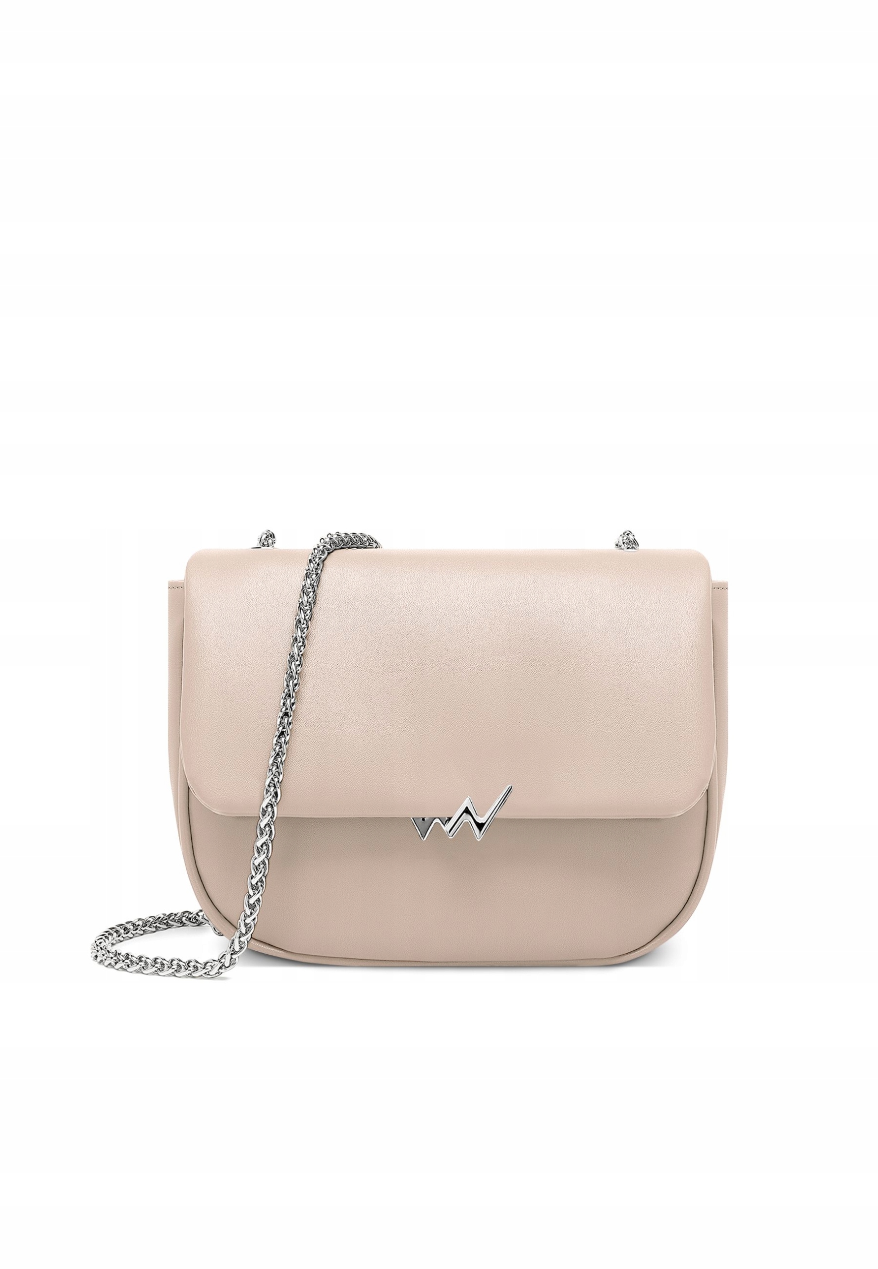 Společenská mini kabelka Vuch Orietta béžová crossbody s řetízkem