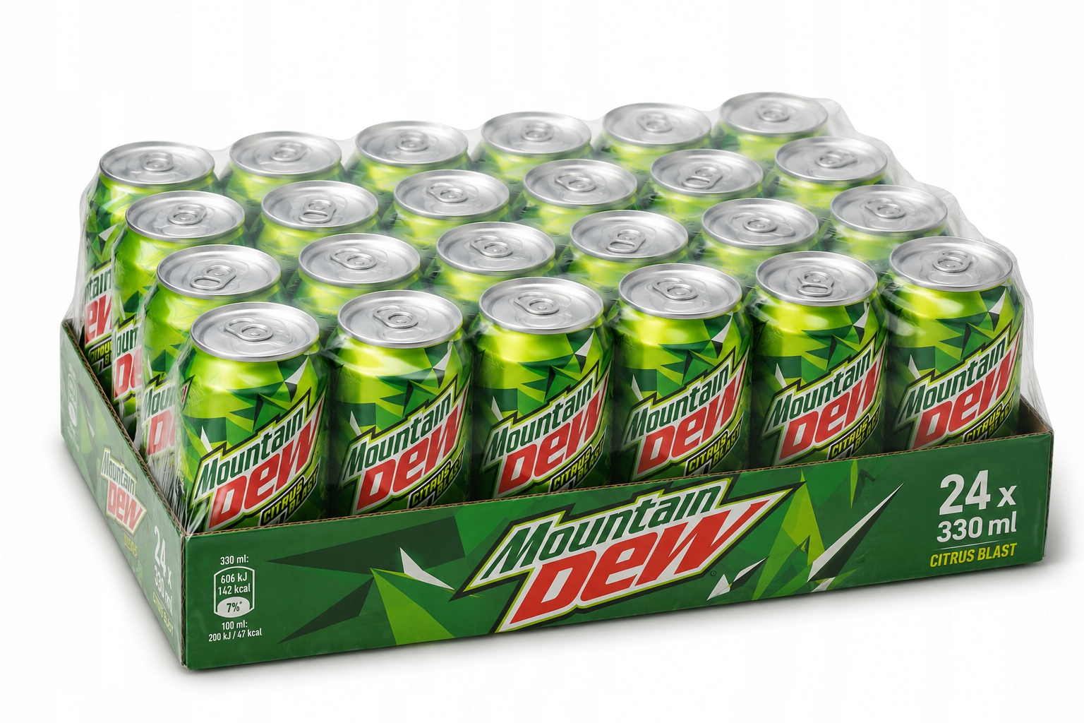 Sycený nápoj Mountain Dew Sud 330 ml 24 ks