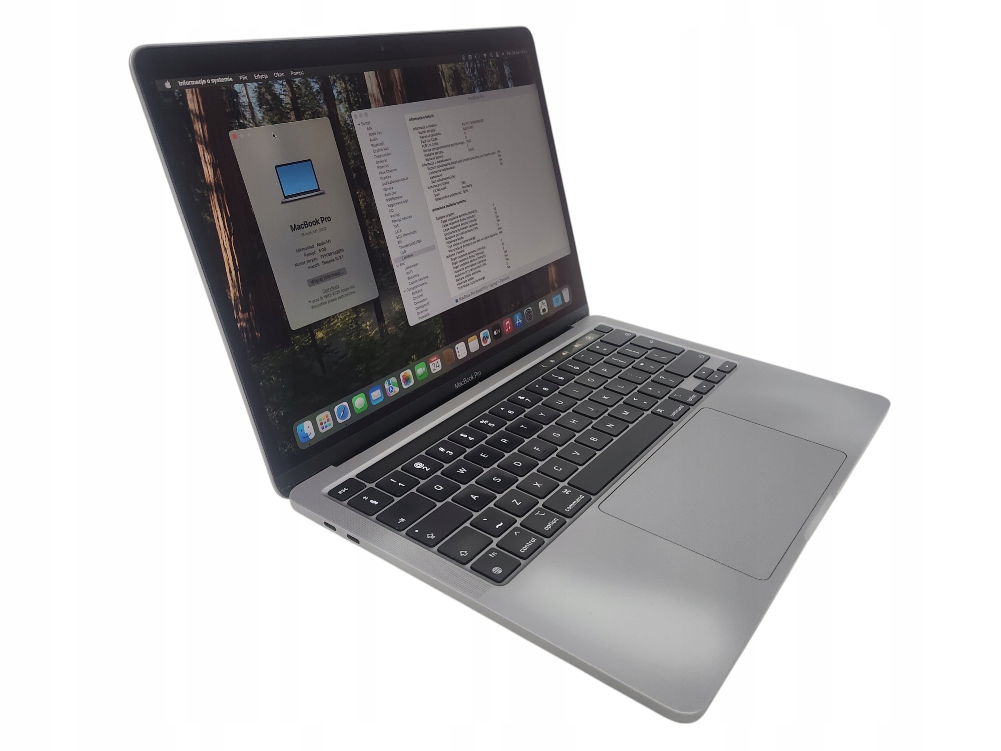 上　MacBookPro 2020 M1 A2338 SSD500GB Apple MacBook Pro A2338 Apple M1 2020r. 16GB 256GB SSD