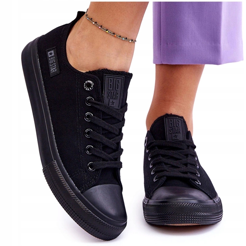 Materiałowe Trampki Big Star KK274009 Czarne 39