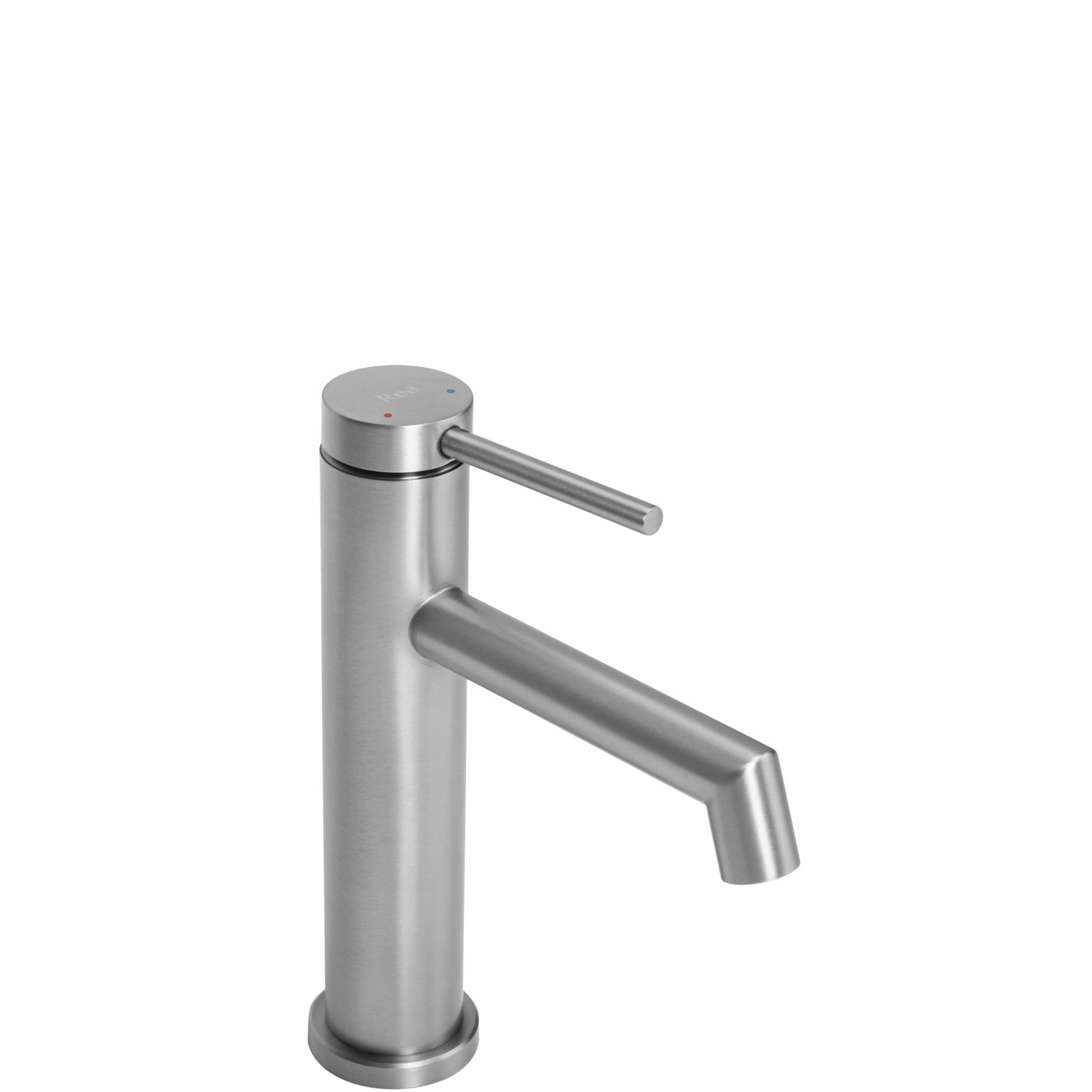 Bateria Umywalkowa Foss Niska Nikiel Szczotkowana Na Umywalkę Stojąca