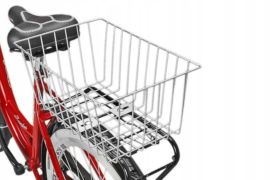 KOSZYK NA ROWER BAGAŻNIK BP-1 OCYNK STALOWY Kolor dominujący srebrny