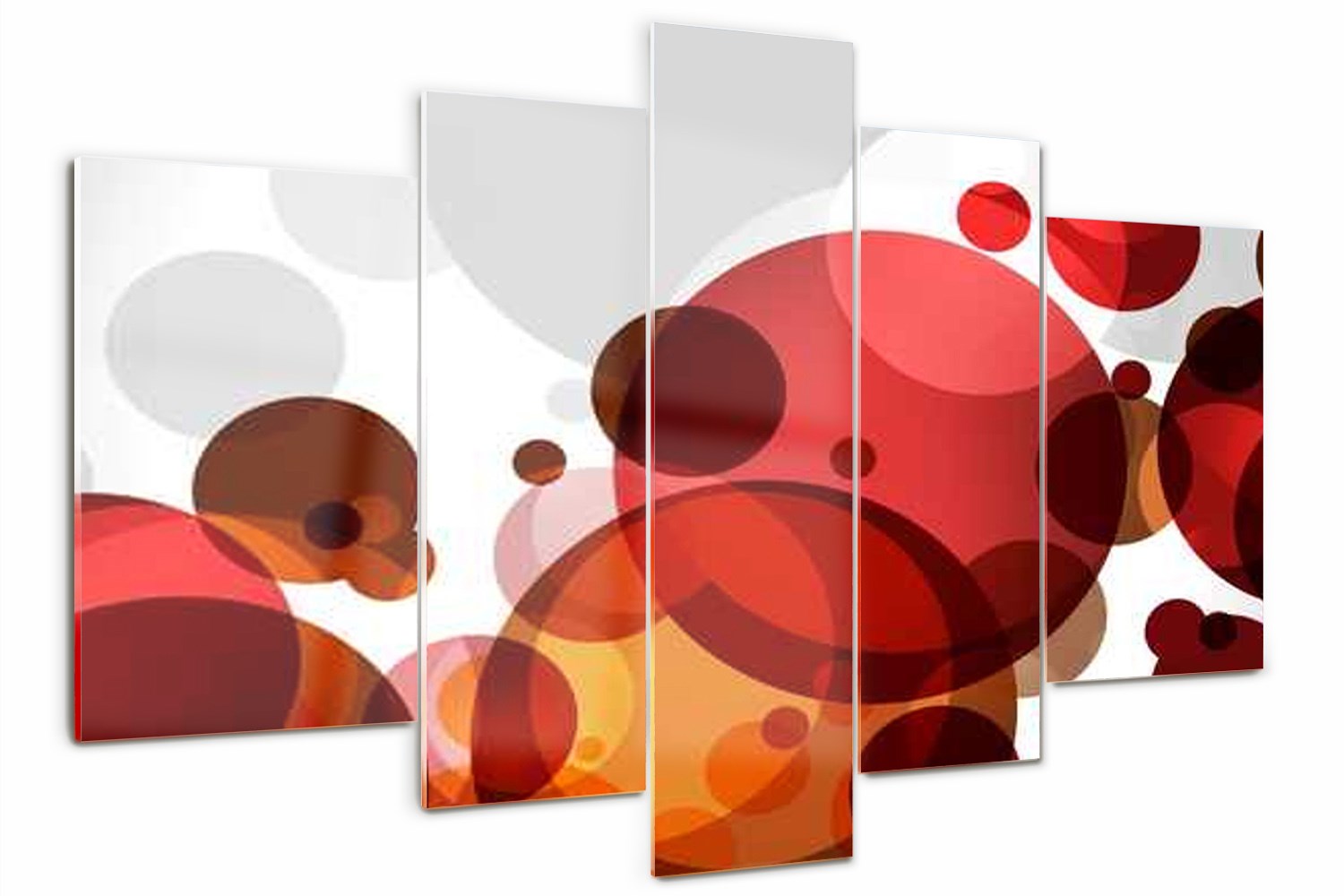 

Foto Obraz szklany duży tryptyk Abstrakcja koła