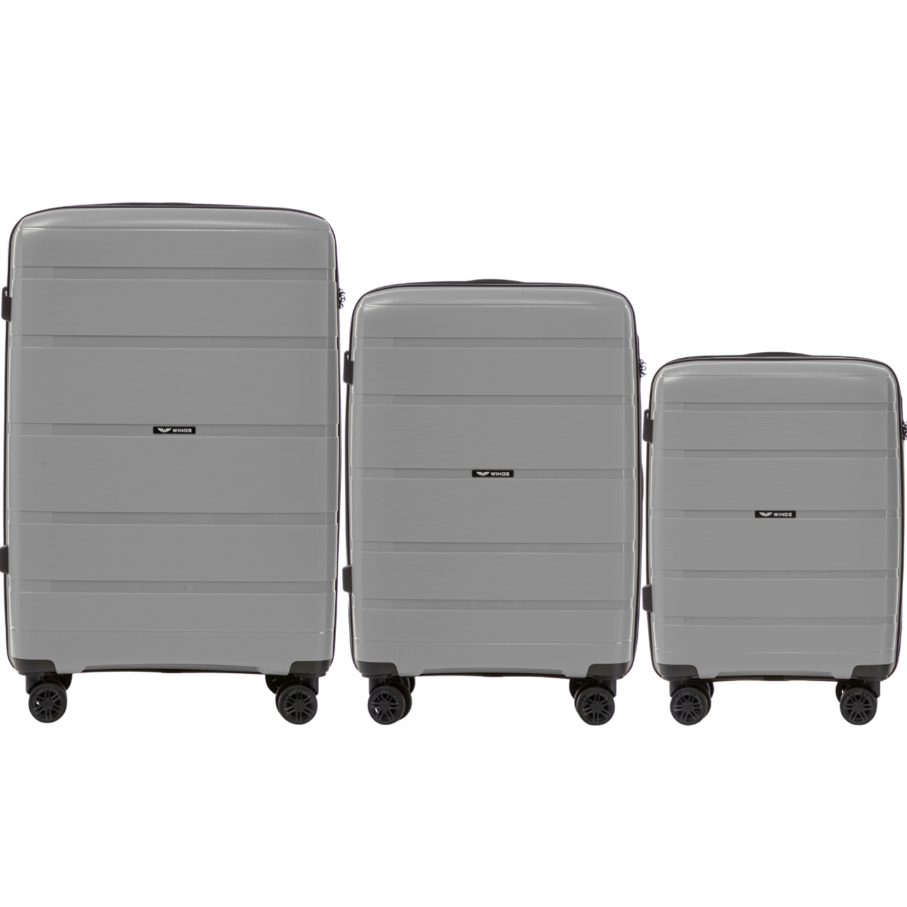 Sada kufrů Wings Hawfinch 3.0 Dark Grey Komplet cestovních zavazadel
