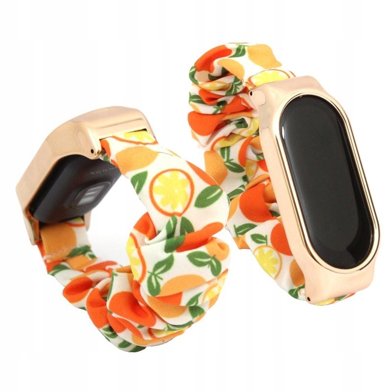

Opaska do Xiaomi Mi Band 5/6 gumka Pasek pomarańcz