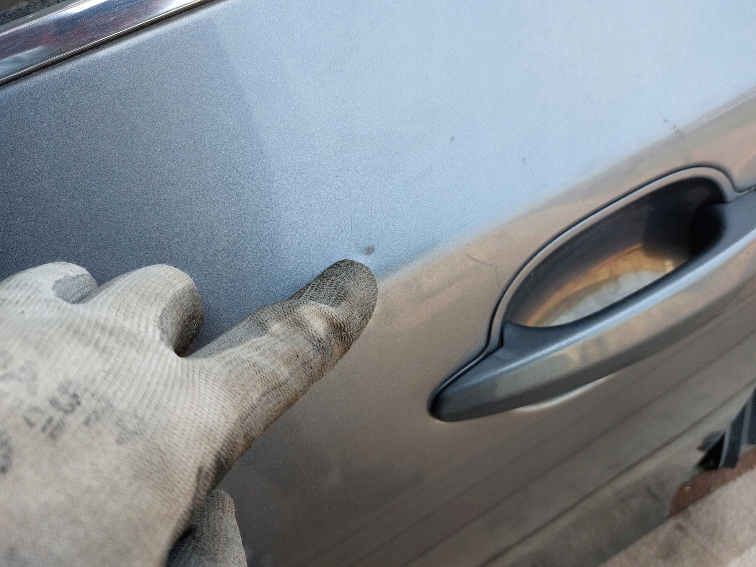 Tür links vorne BMW E60 SPACEGRAU A52