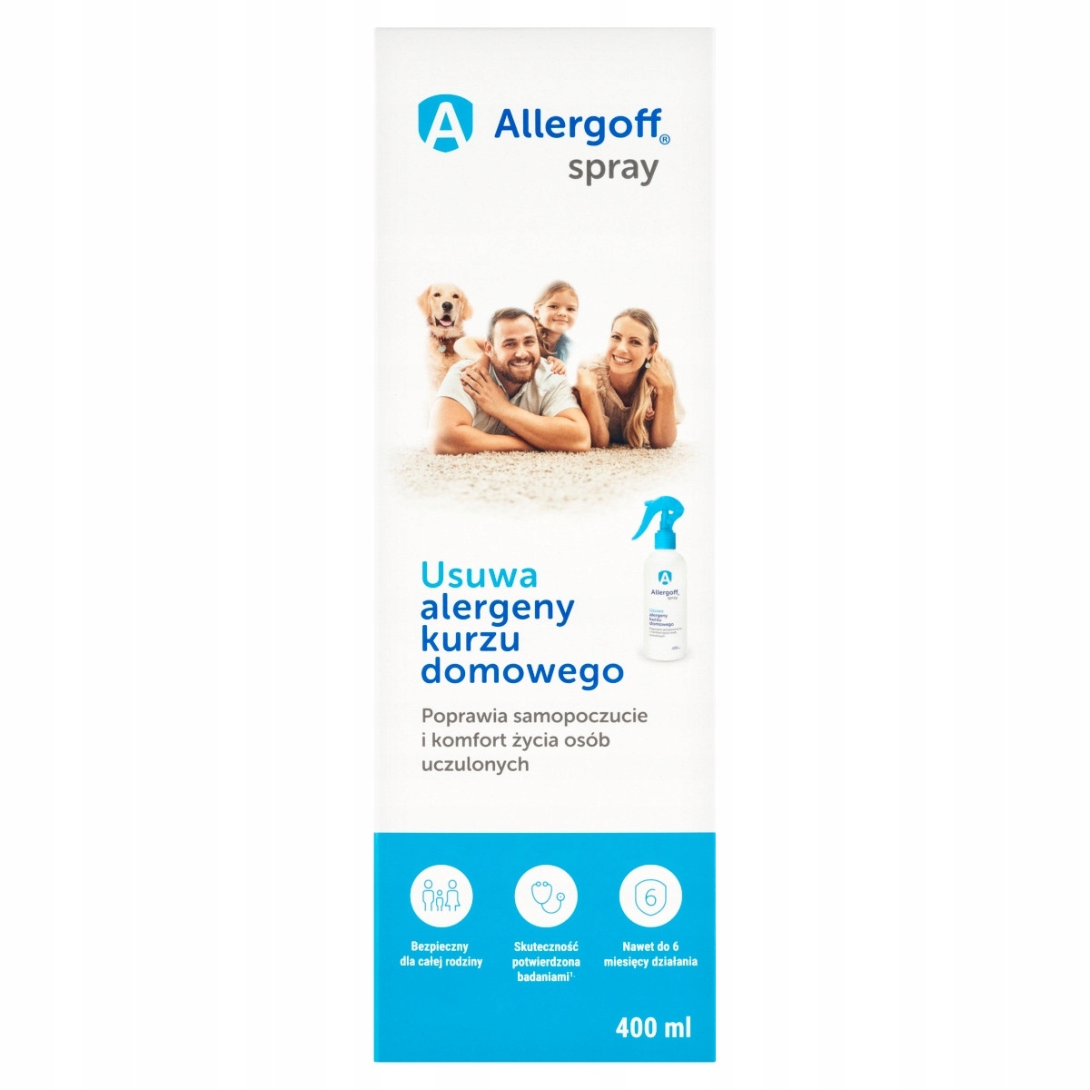 Allergoff Neutralizátor alergenů domácího prachu sprej 400 ml