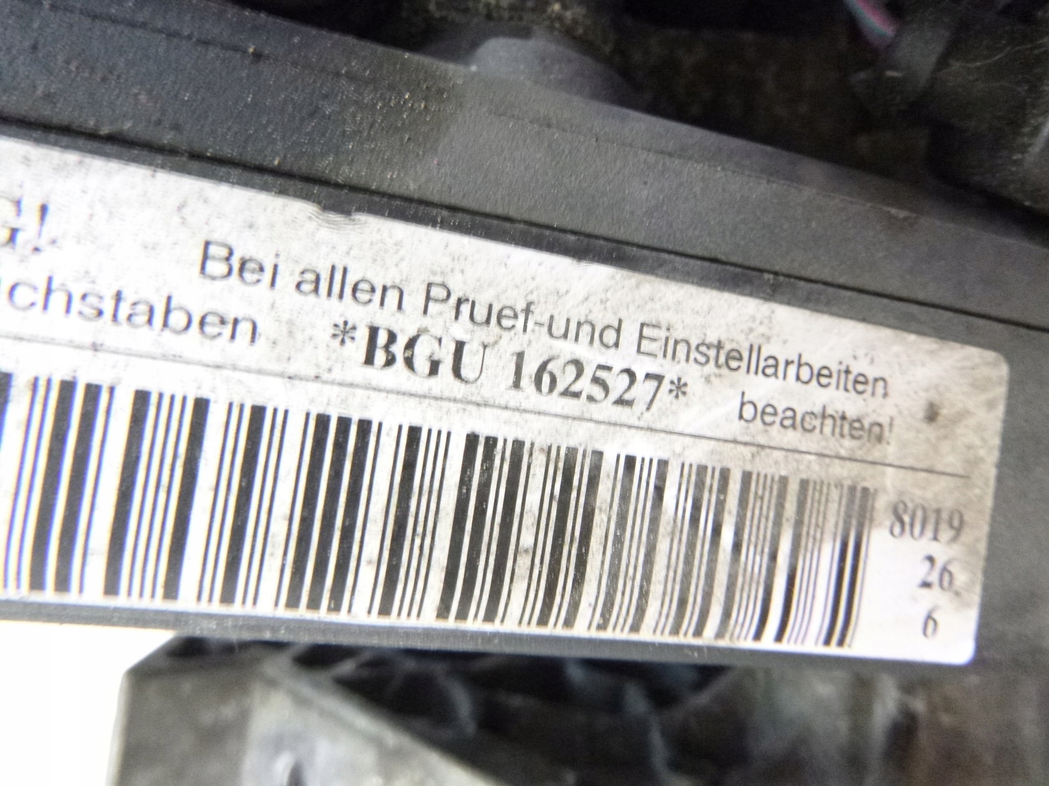 engine 1.6 MPI BGU 102KM VW GOLF V OCTAVIA II AUDI A3 SEAT KOMPRESJA!!!