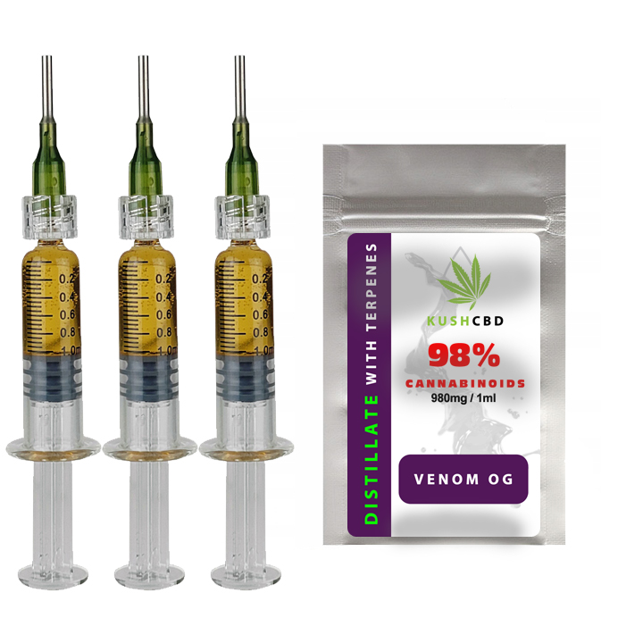 98% Liquid destylat H4CBD Cbn Cbg Cbc Thcv Venom Og Full Spectrum 3ml