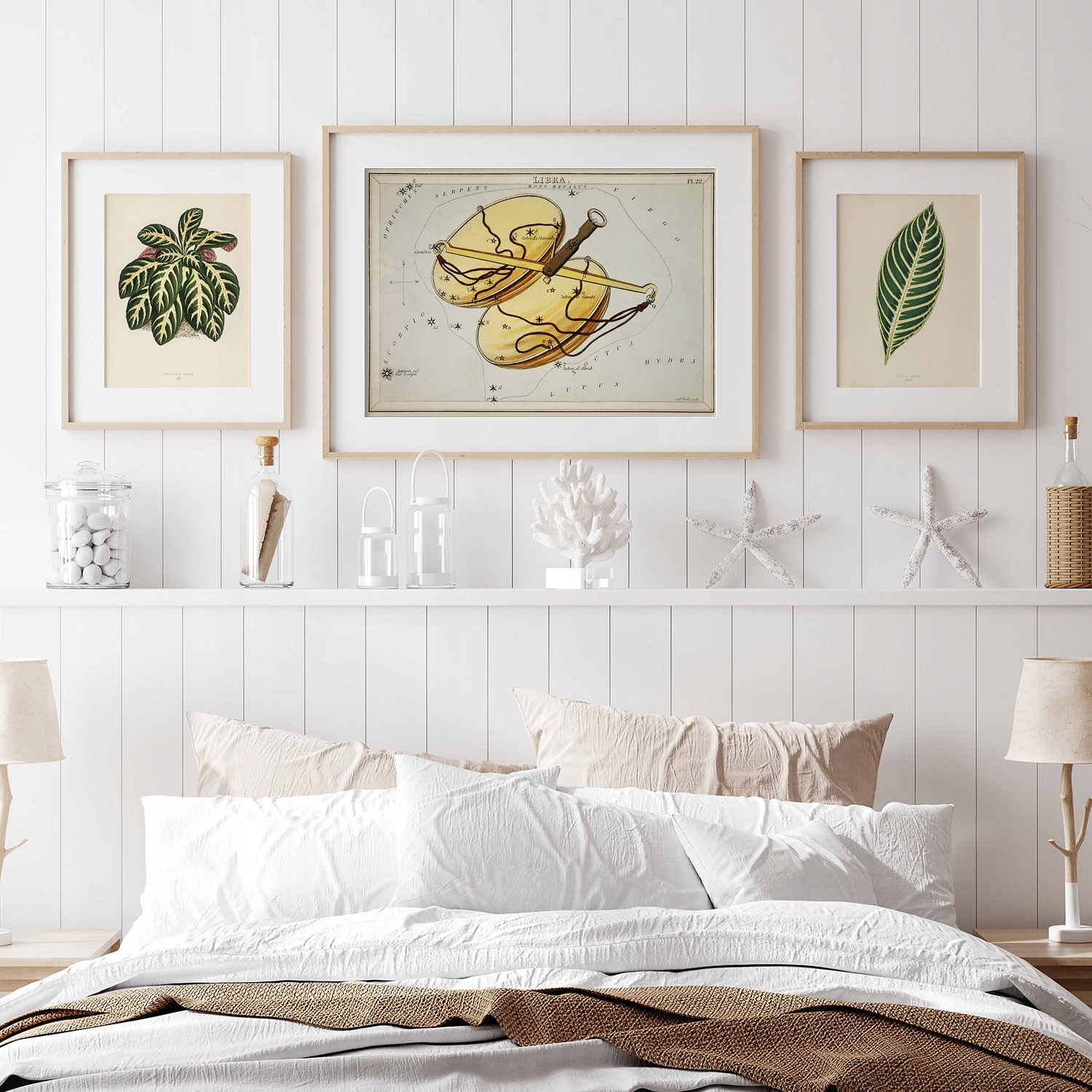 Ozdobny na ścianę do ramy wydruk Znak zodiaku Waga Rodzaj bez ramy