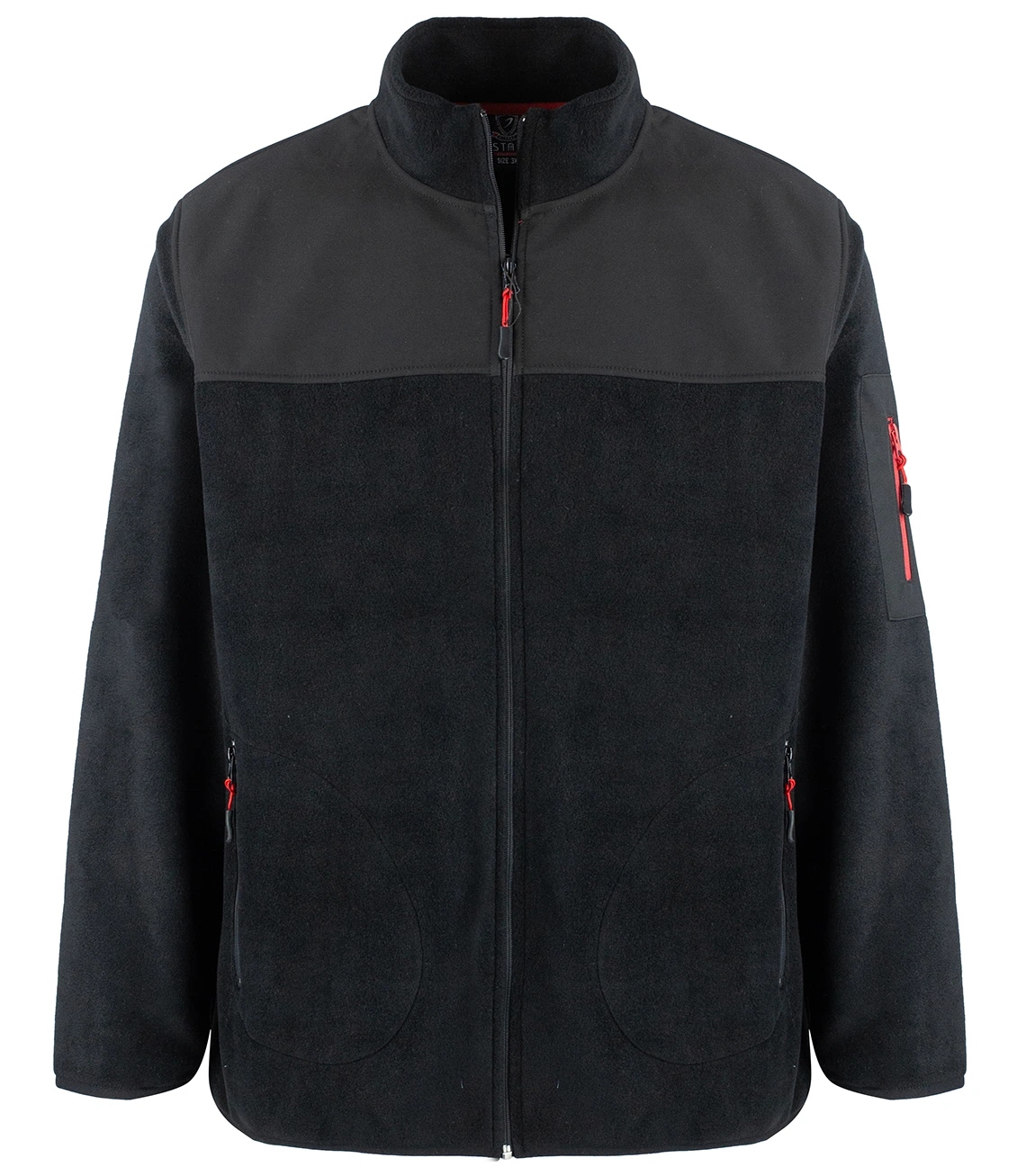 Polar pánská klasická teplá rozepínací mikina plus velikost 4XL