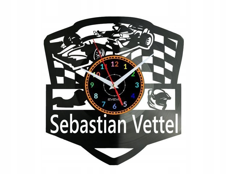 Sebastian Vettel Nástěnné hodiny Vinylová deska Moderní Dekorativní Na Pre