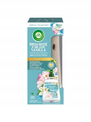 2x Air Wick Active Fresh Oceánský vánek a Rajská Vanilka Komplet 228 ml
