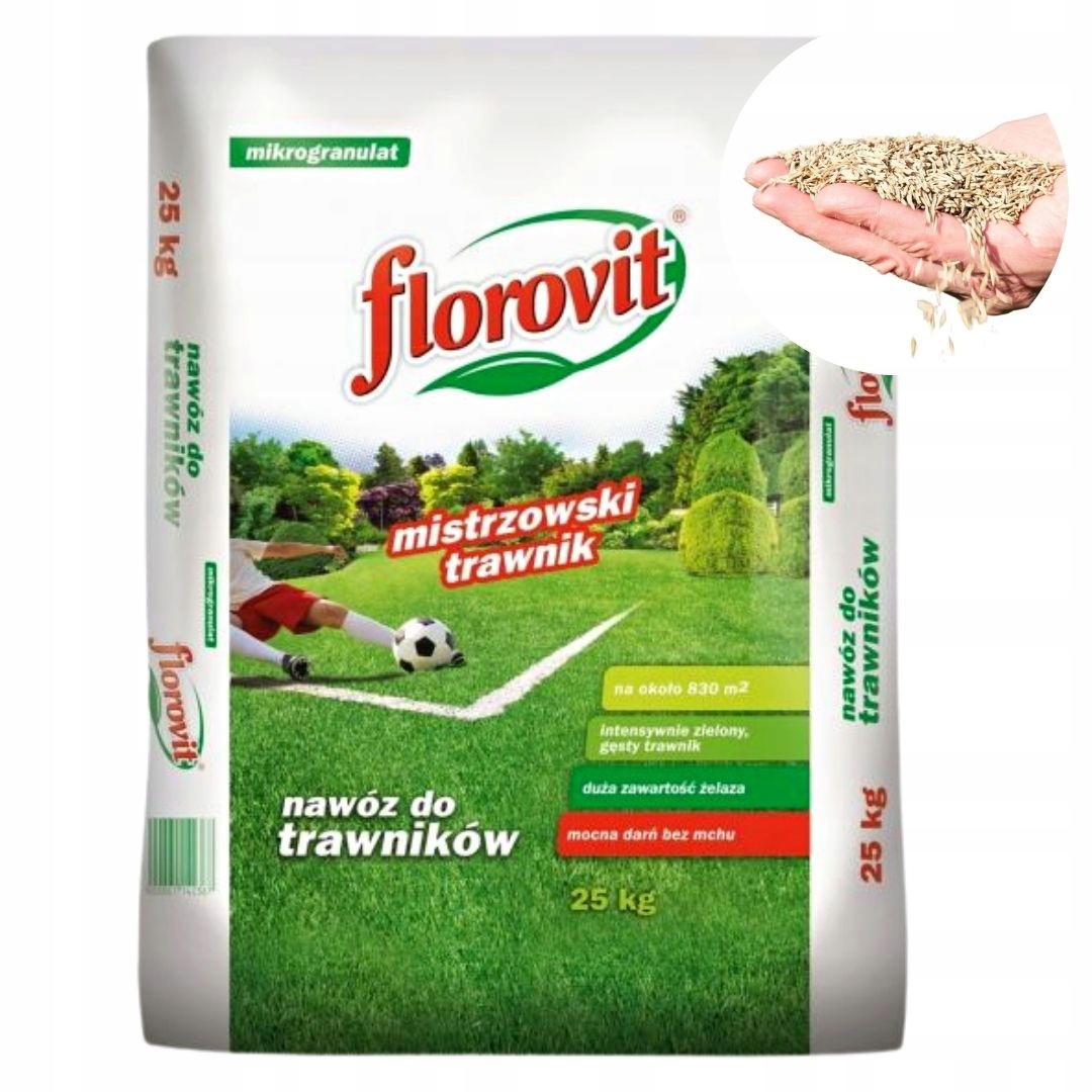 

Nawóz z mchem mistrzowski trawnik Florovit 25 kg