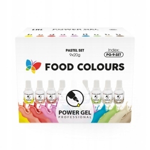 PowerGel 9x 20g Pastel Set Food Colours