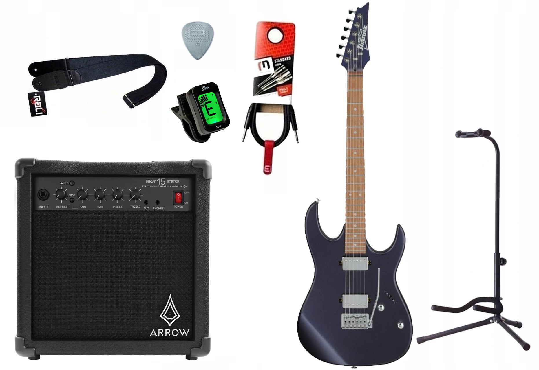 Elektrická kytara Ibanez GRX120SP-DDM 15W kabelový zesilovač